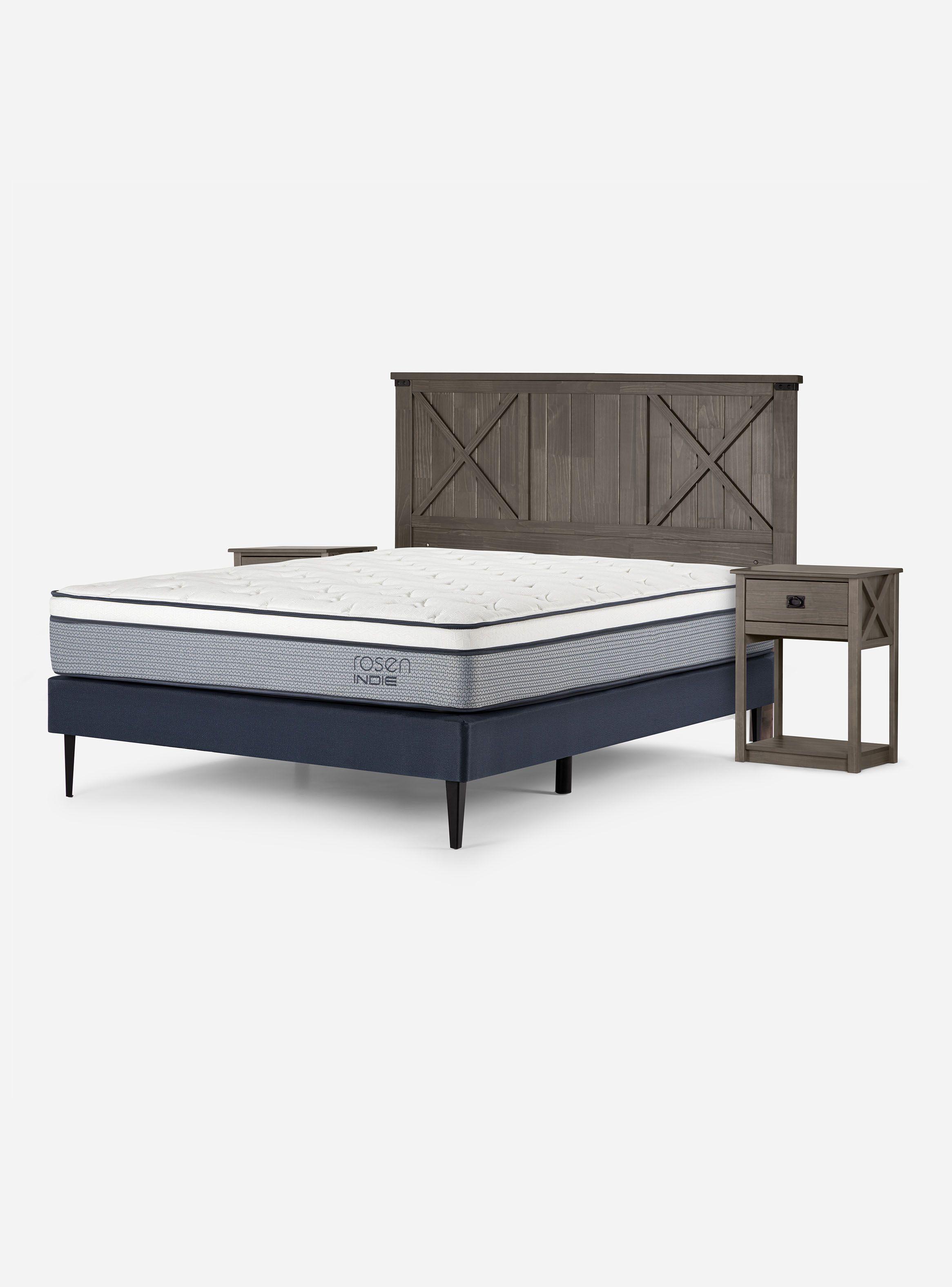 Cama Europea Indie 2 Plazas + Set de Muebles Ray-0