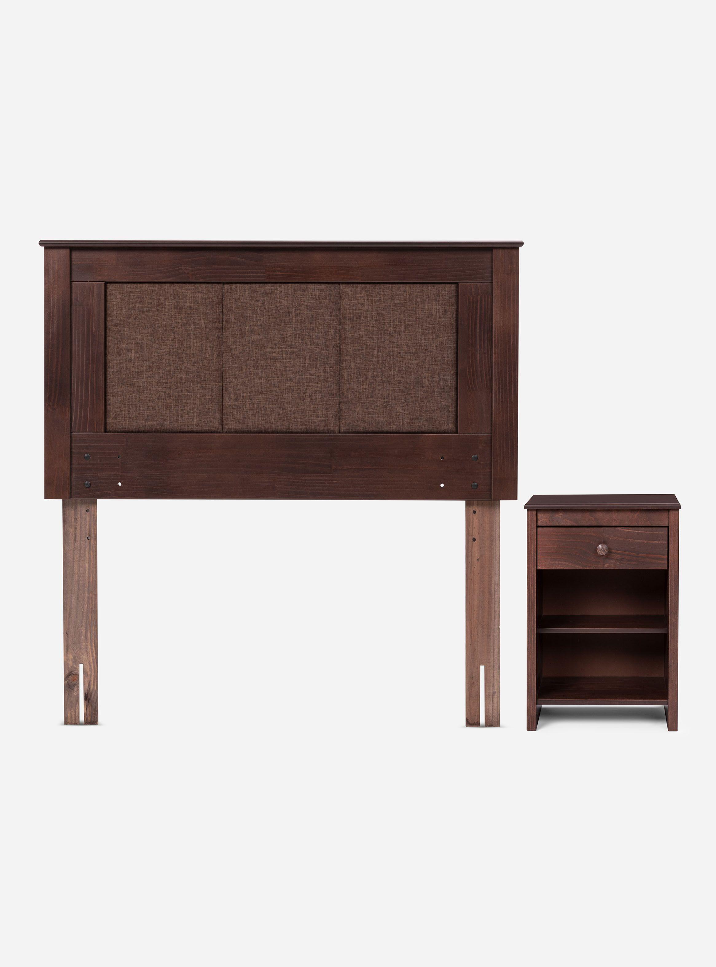 Cama Europea Indie 1.5 Plazas + Set de Muebles Rachel-2