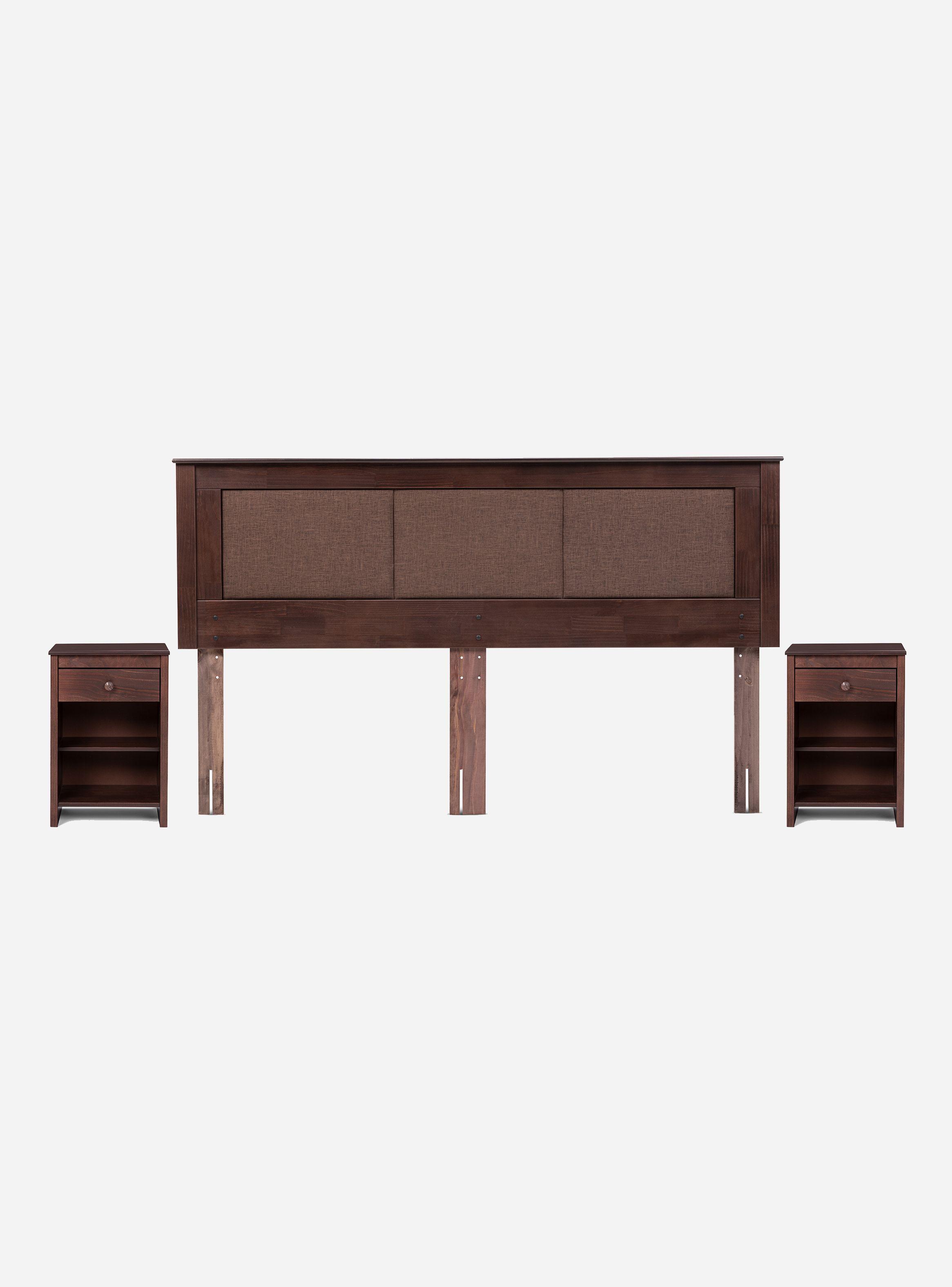 Cama Europea Indie King + Set de Muebles Rachel-2