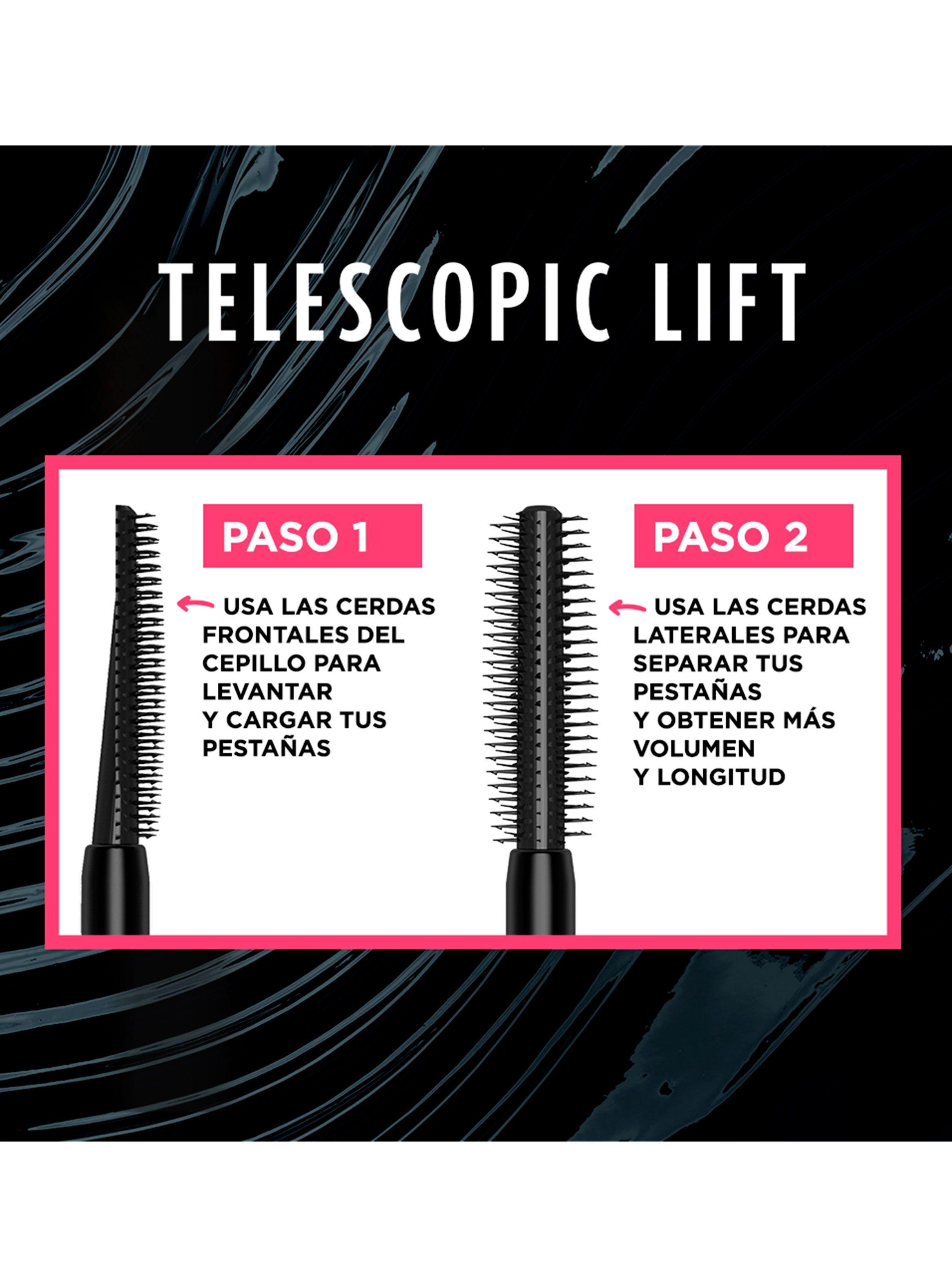 Máscara de Pestañas Telescopic Lift Waterproof Black 10 ml-5