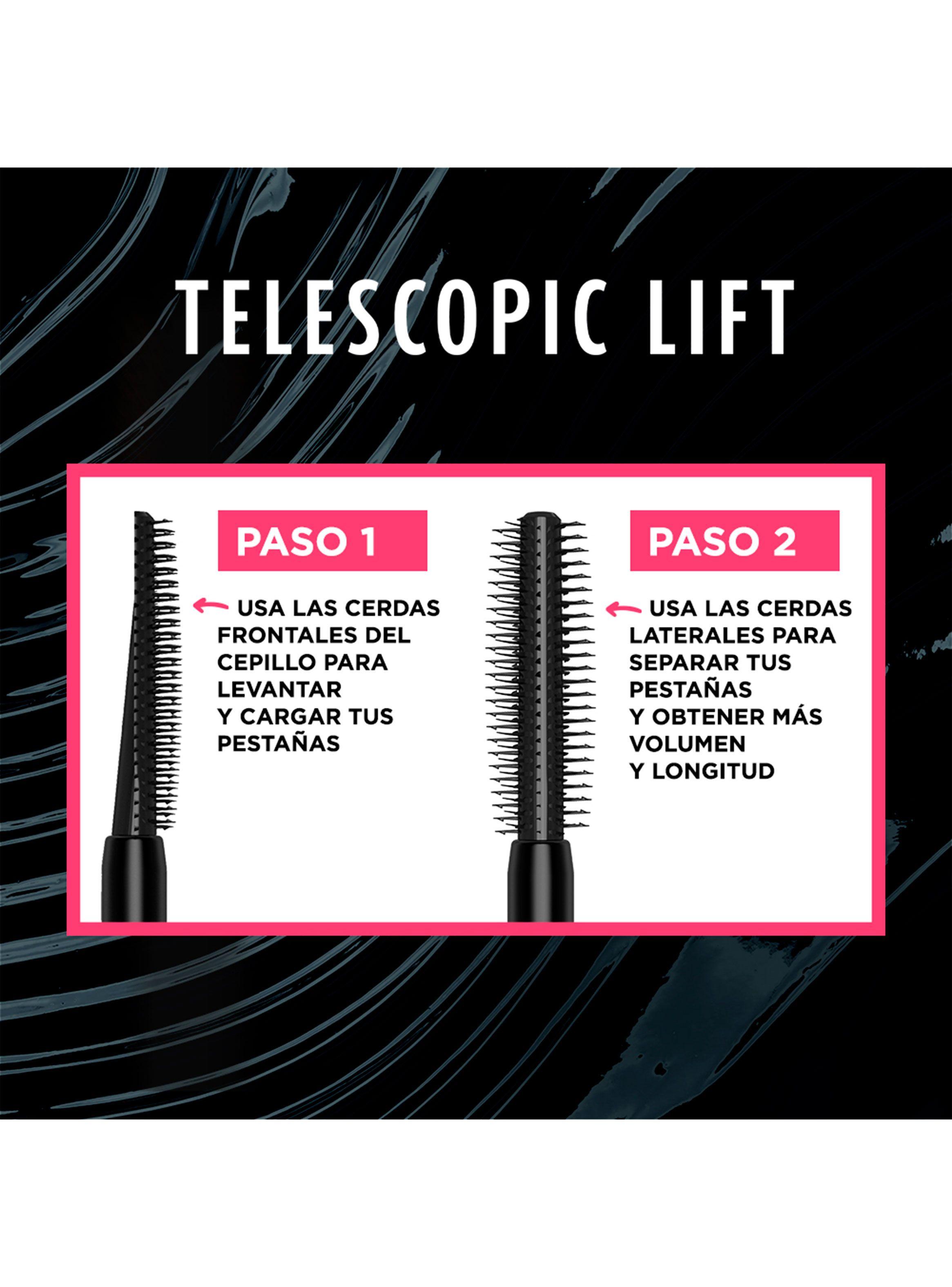 Máscara de Pestañas Telescopic Lift Washable Black 10 ml-5