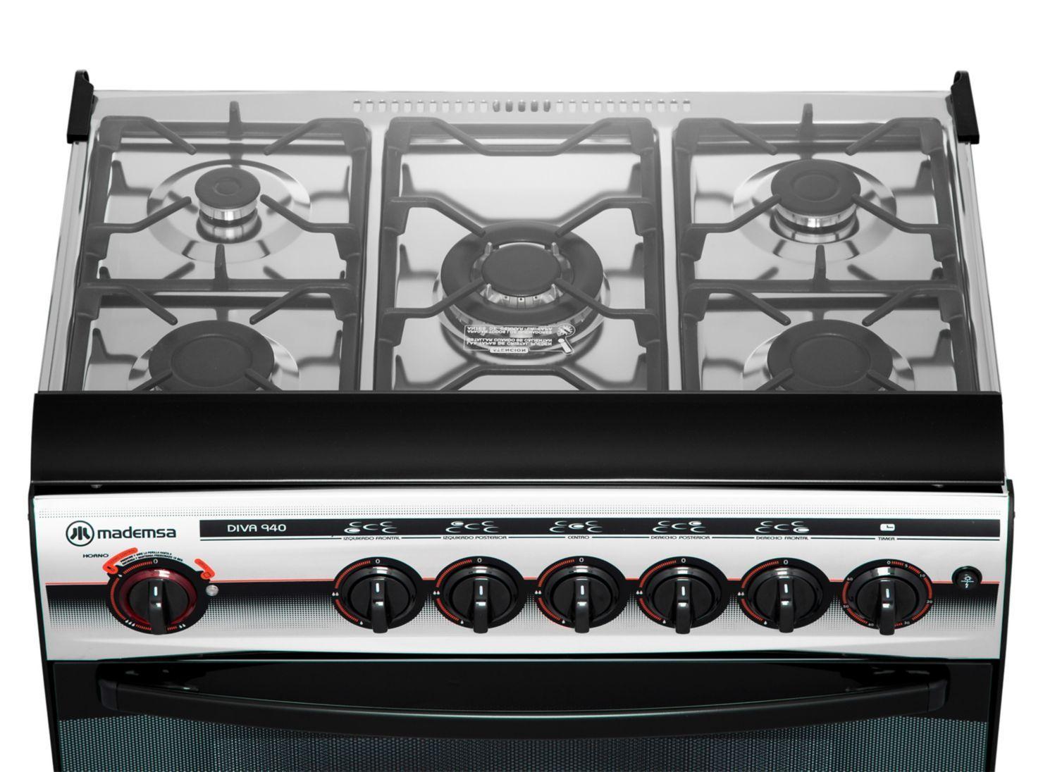 Cocina a Gas Mademsa Diva 940 5 Quemadores-4