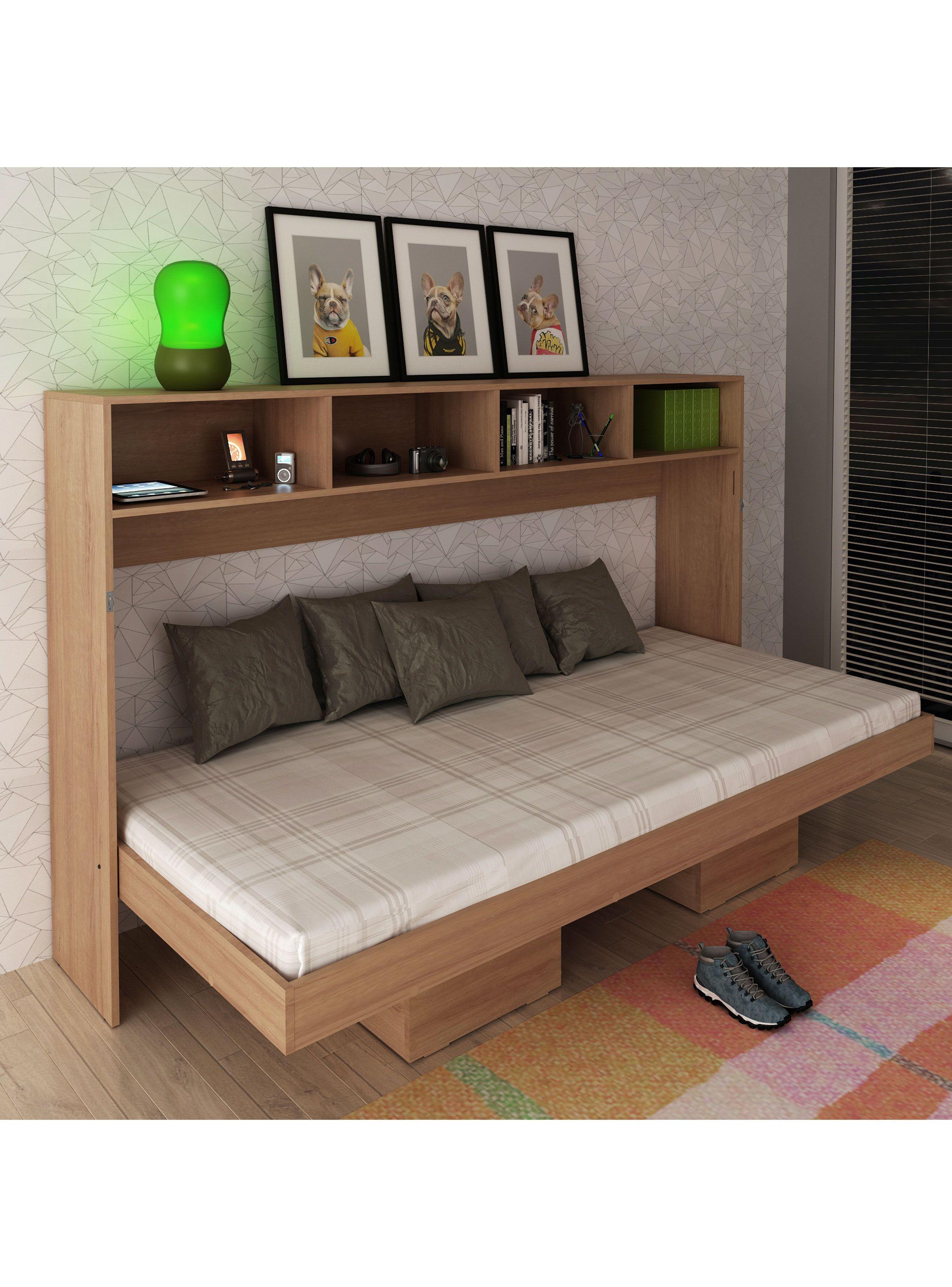 Cama Funcional 1 Plaza Somier Abatible Lateral-4