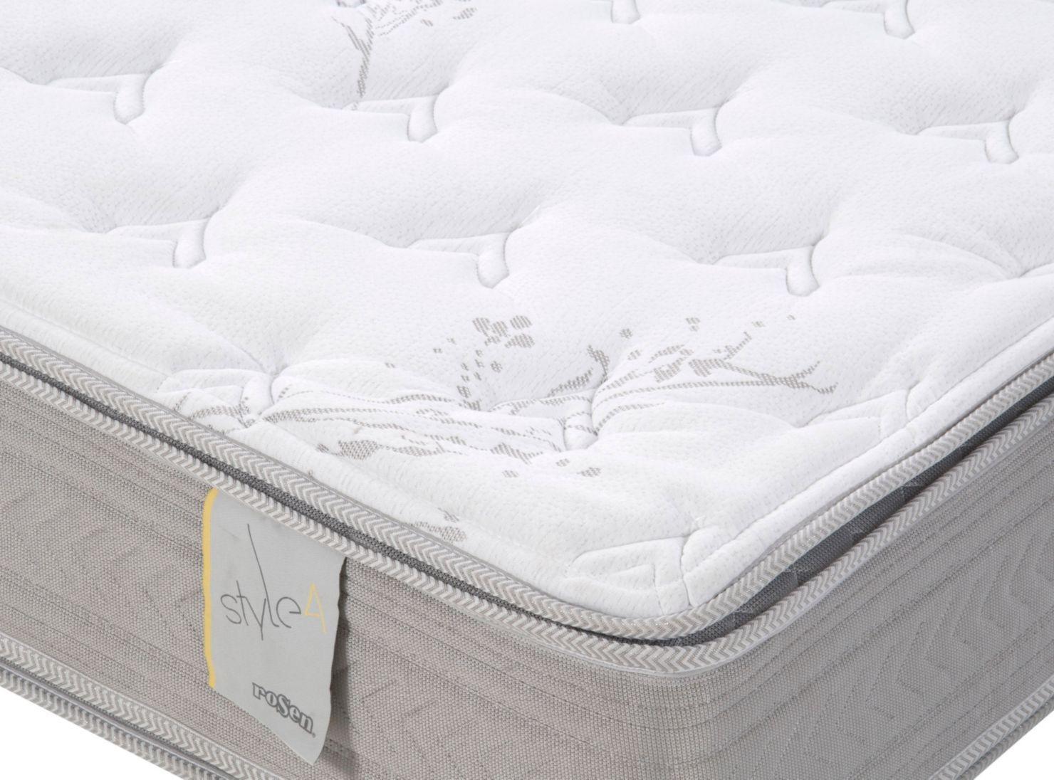 Box Spring Style 4 2 plazas Base Dividida + Plumón + 2 Almohadas-1