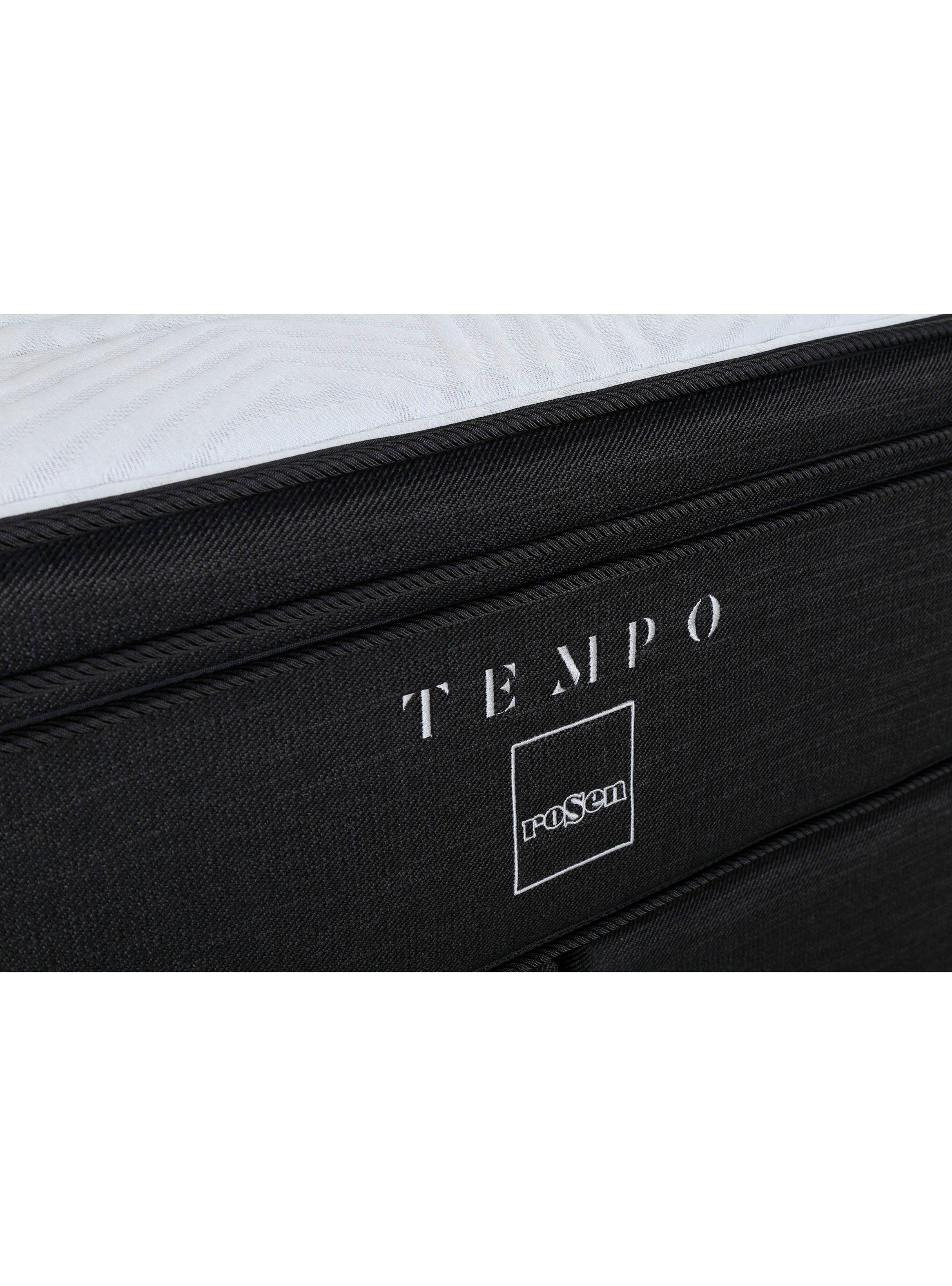 Box Spring Tempo 2 Plazas Long Base Dividida + Respaldo Issey Grafito-2