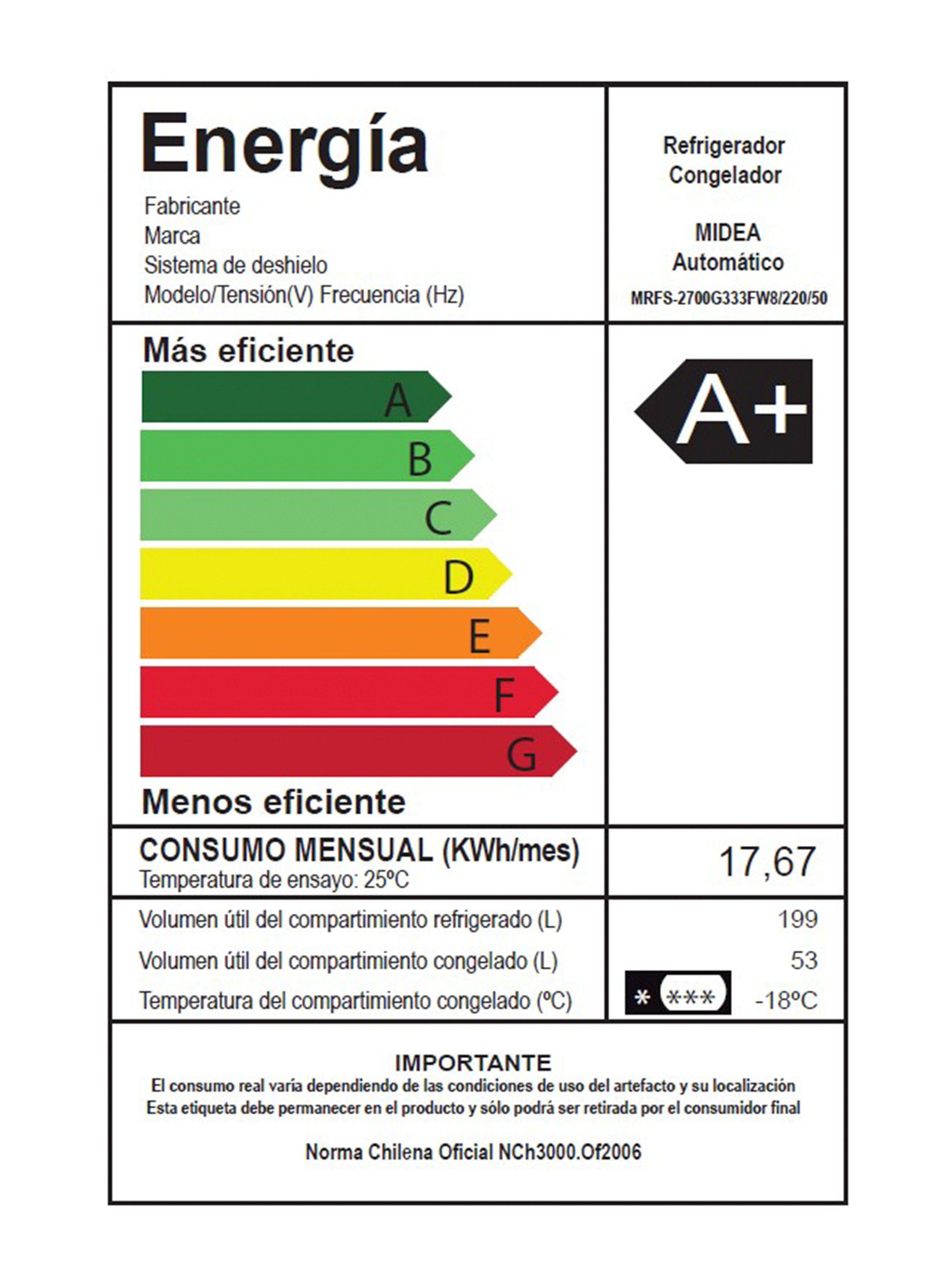 Refrigerador Midea No Frost 252 Litros MRFS-2700G333FW8-9