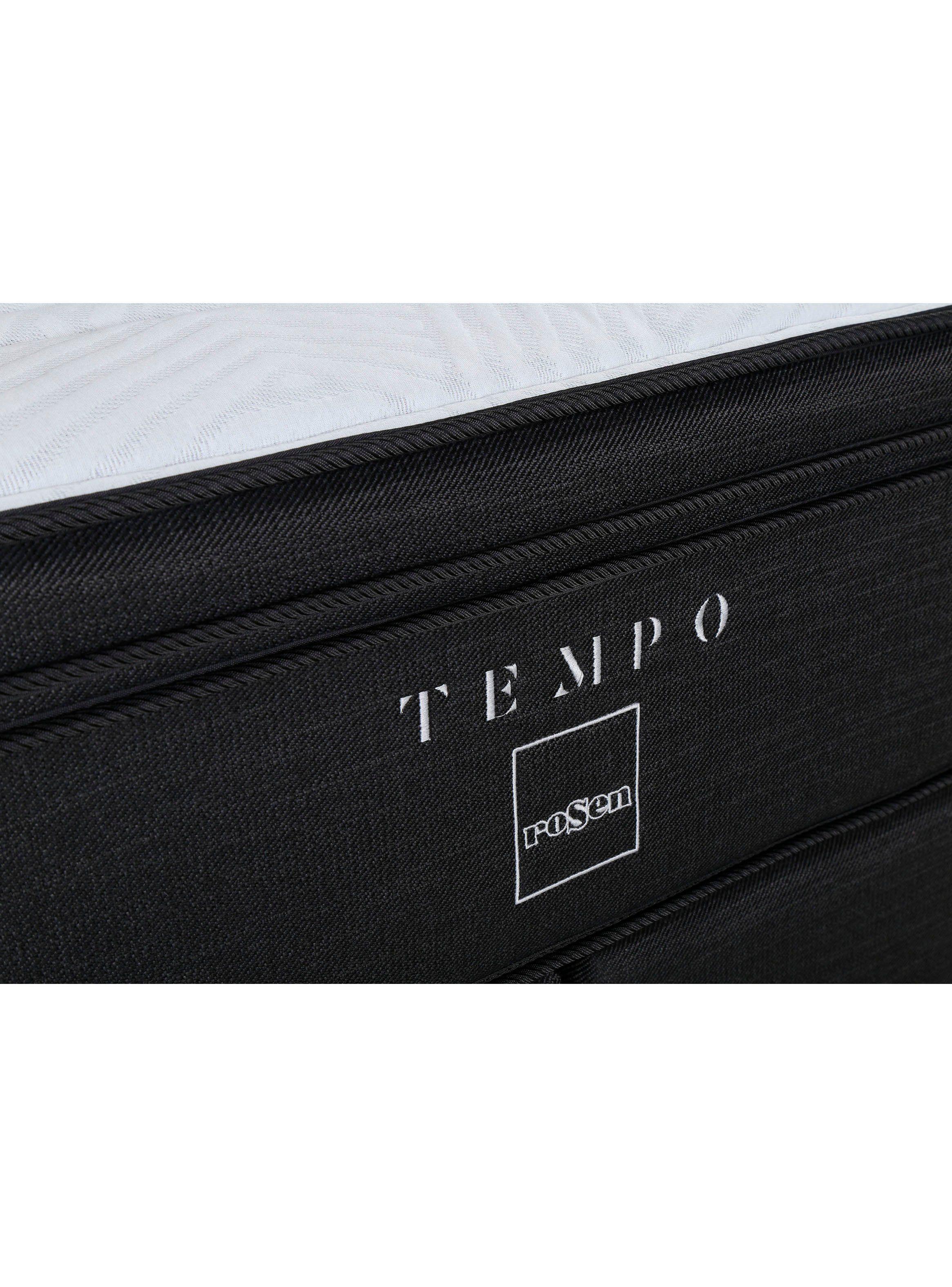 Box Spring Tempo 1.5 Plazas Long + Set Muebles Issey Grafito-1