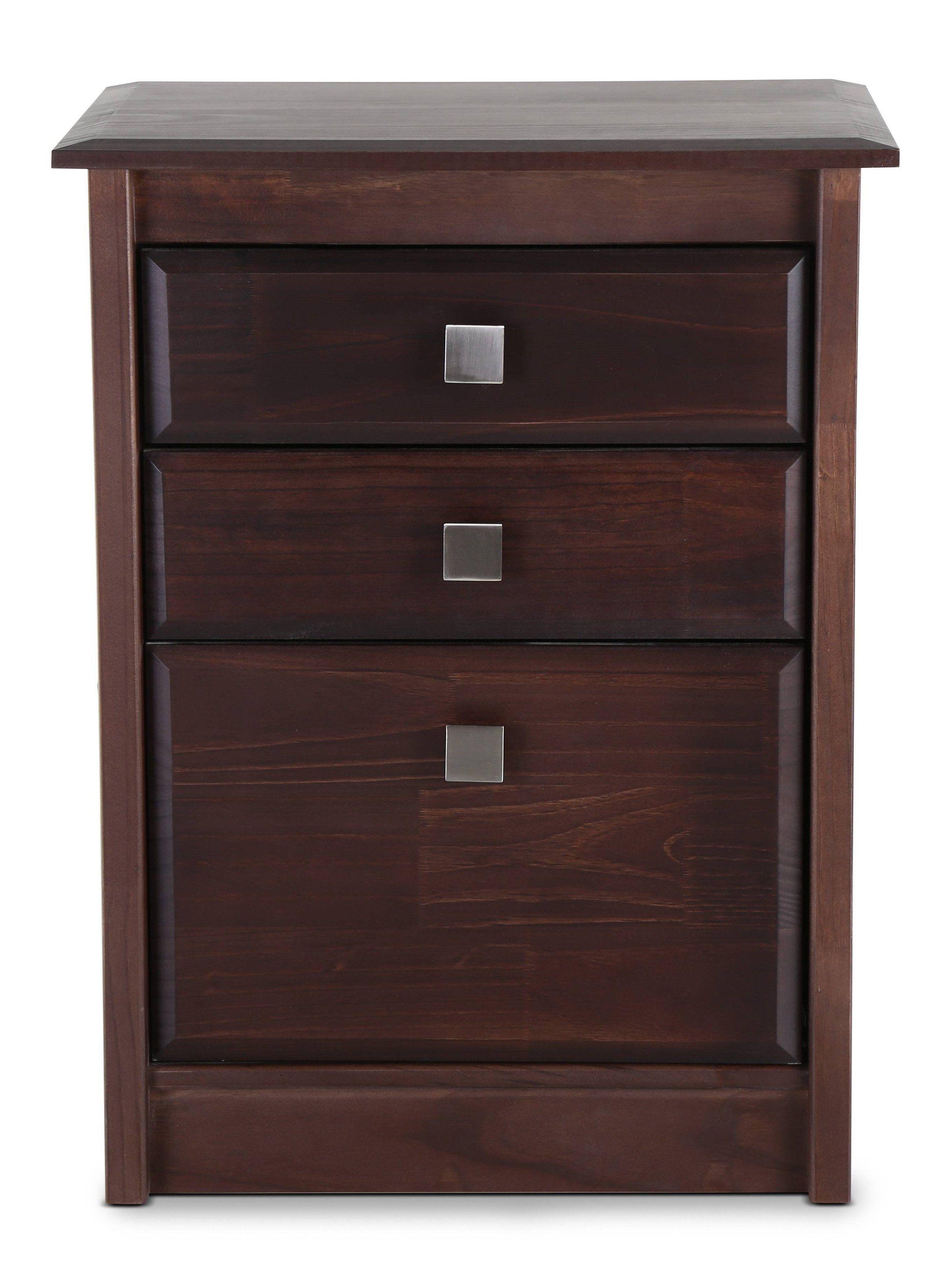 Cama Europea Tempo 1.5 Plazas Long + Set Muebles Domenico Chocolate + Almohada-2