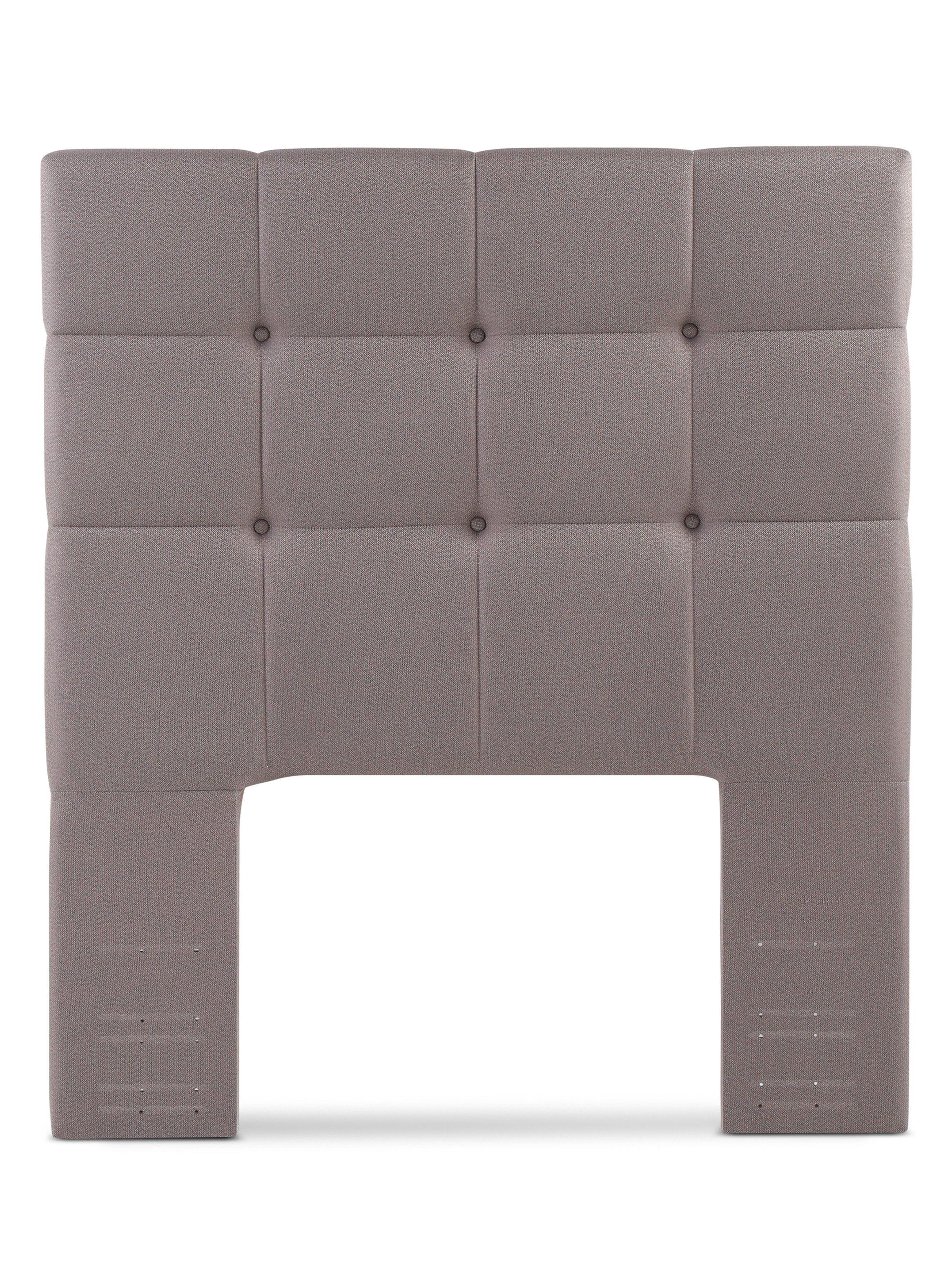 Cama Europea Tempo 1.5 Plazas Long + Set Muebles Issey Café + Almohada-1