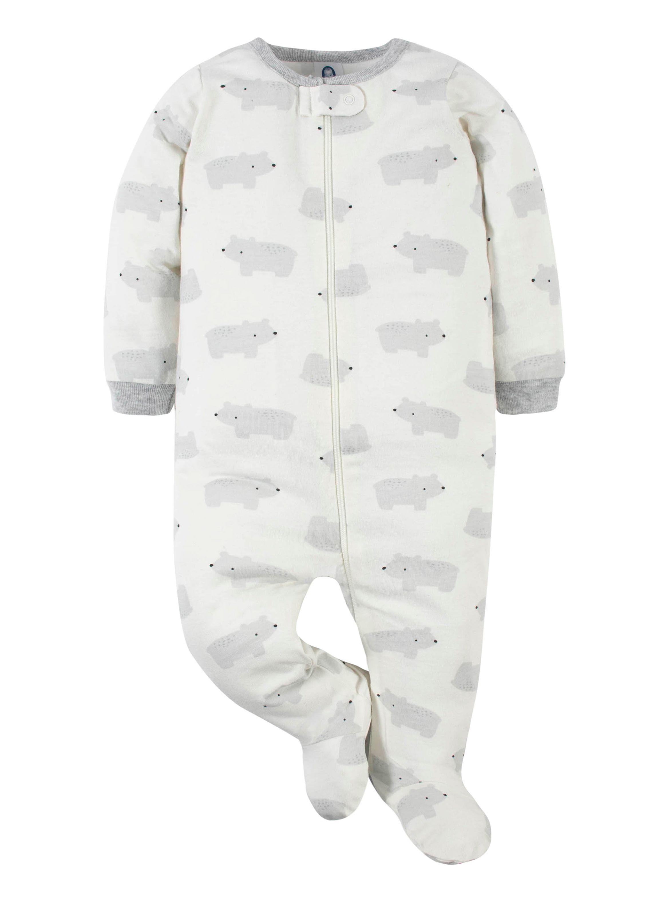 Conjunto de 4 Piezas Body Pijama + Pantalones + Gorro Bear-1