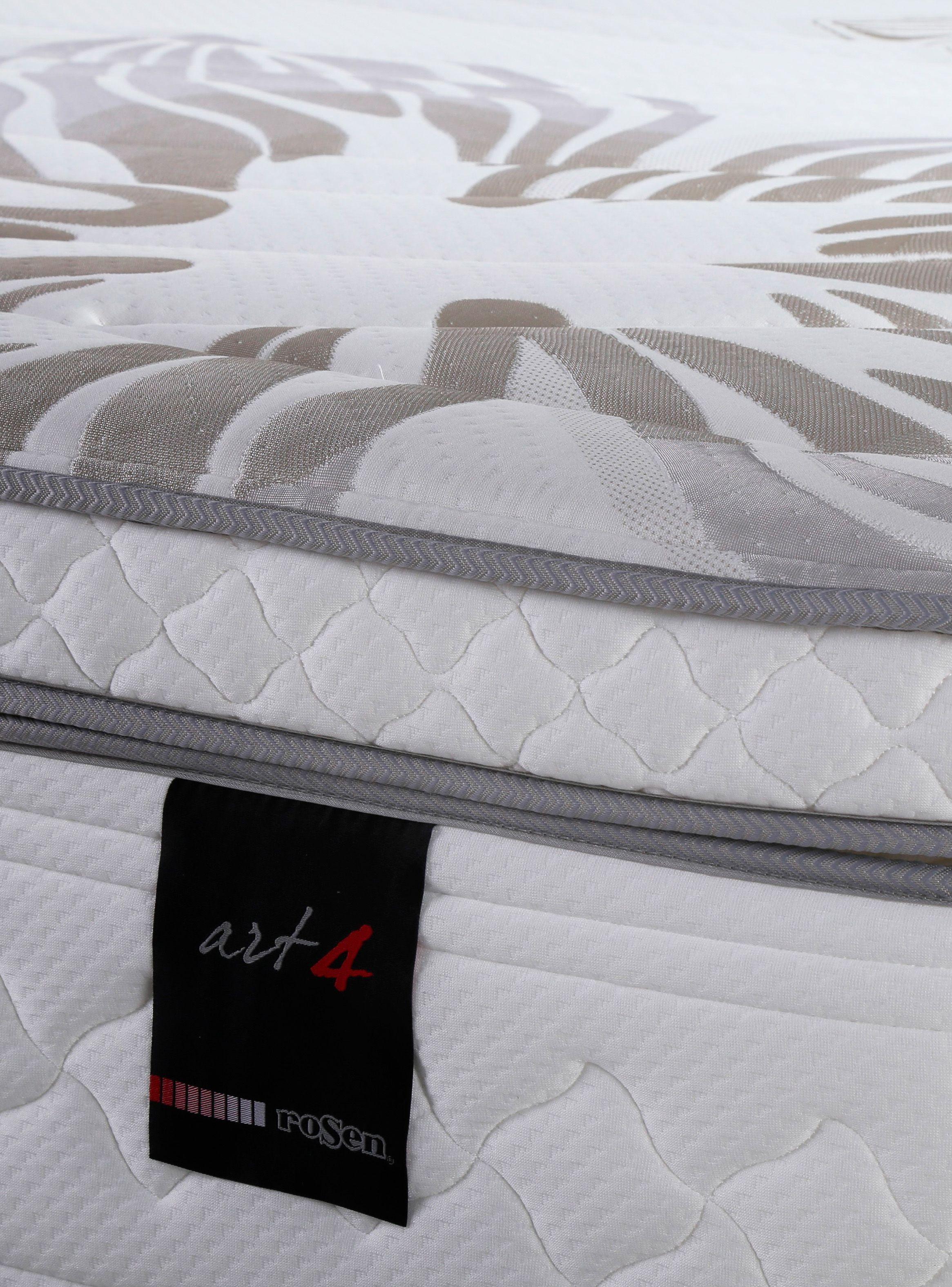 Cama Europea Art 4 2 Plazas Long Base Dividida + Set Muebles Issey Café + Almohadas-1