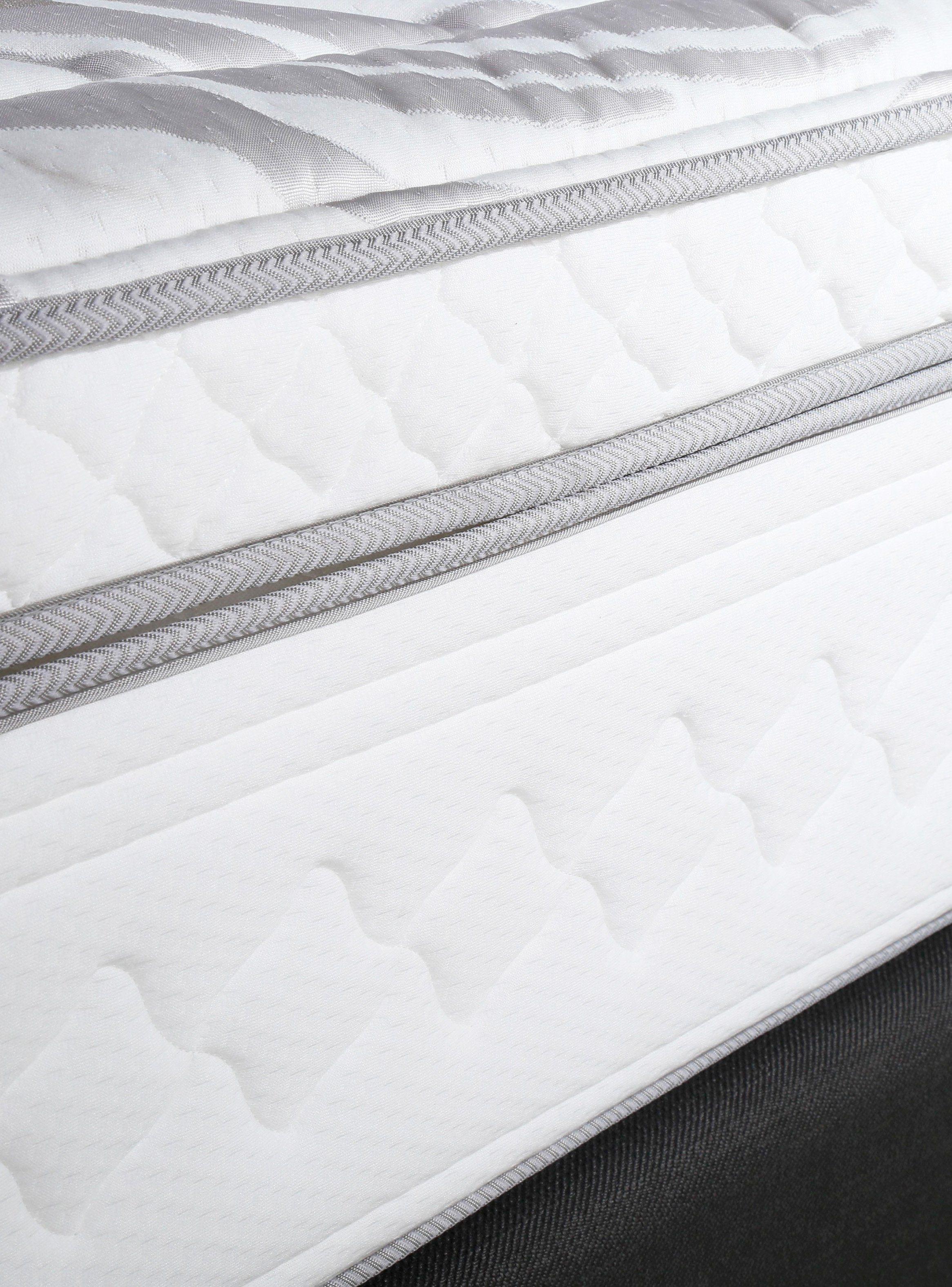 Cama Europea Art 4 King Base Dividida + Set Muebles Domenico Chocolate + Almohadas-3