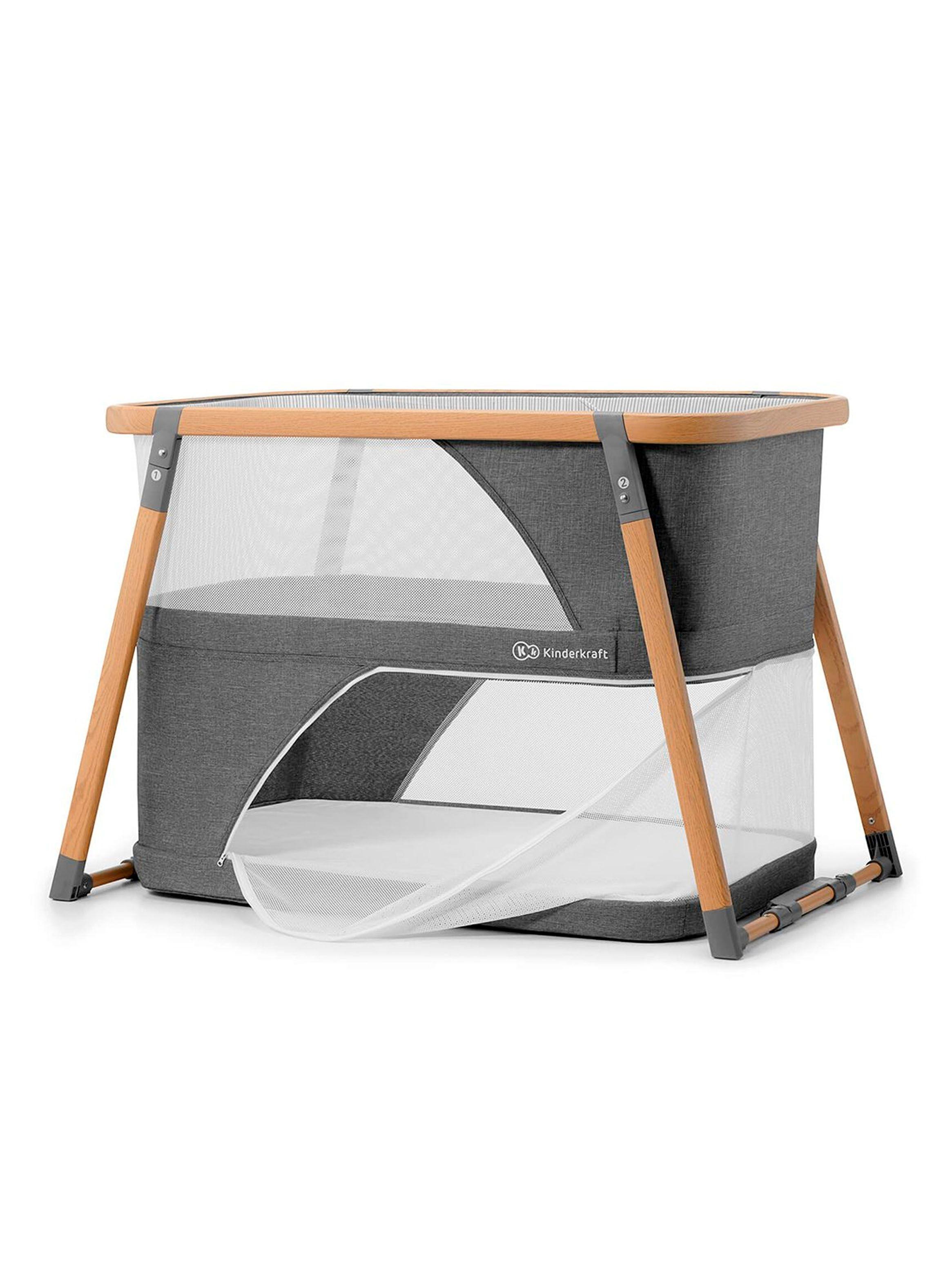 Cuna 4 en 1 Sofi Gris Madera-1