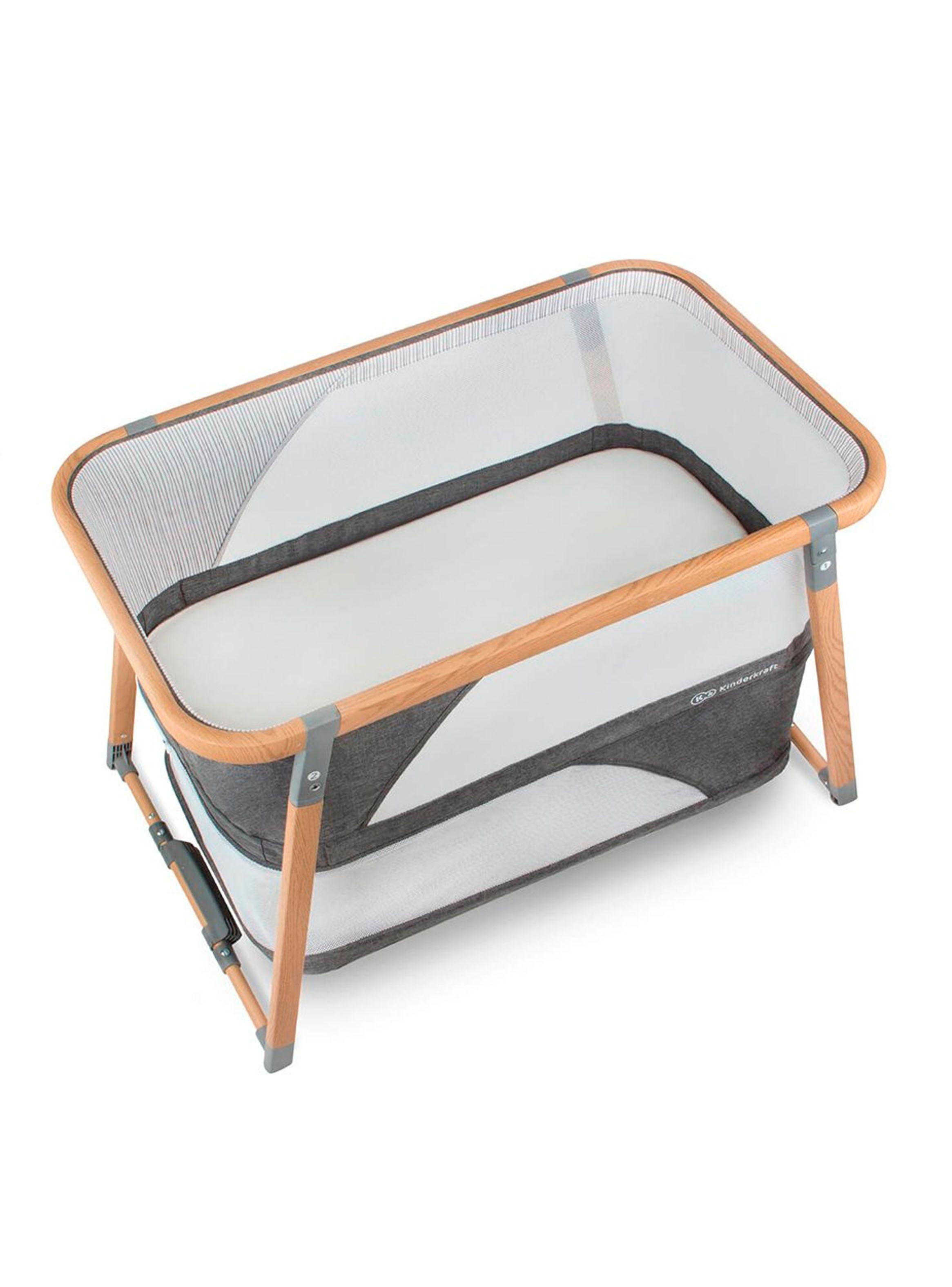 Cuna 4 en 1 Sofi Gris Madera-2
