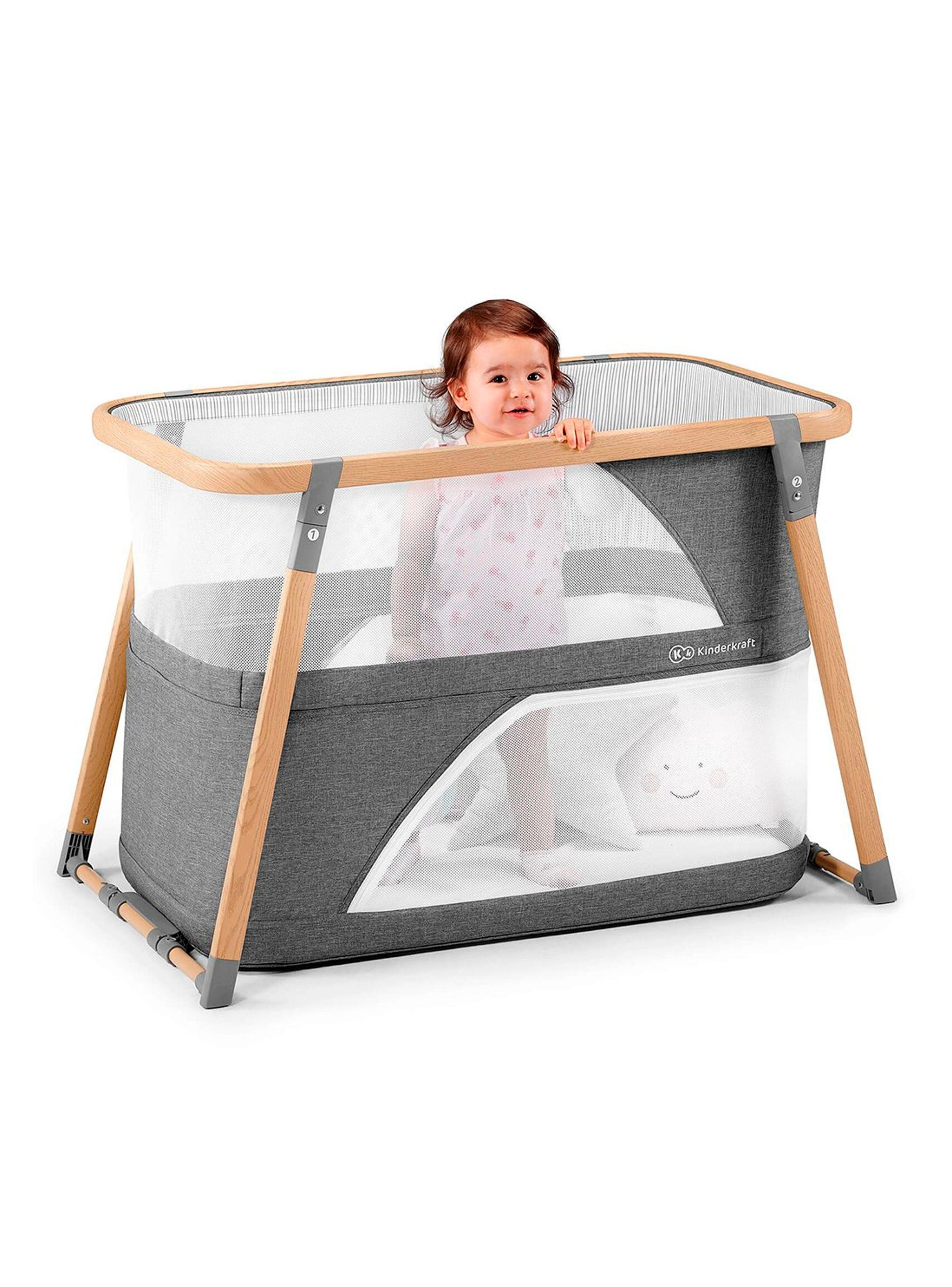 Cuna 4 en 1 Sofi Gris Madera-5