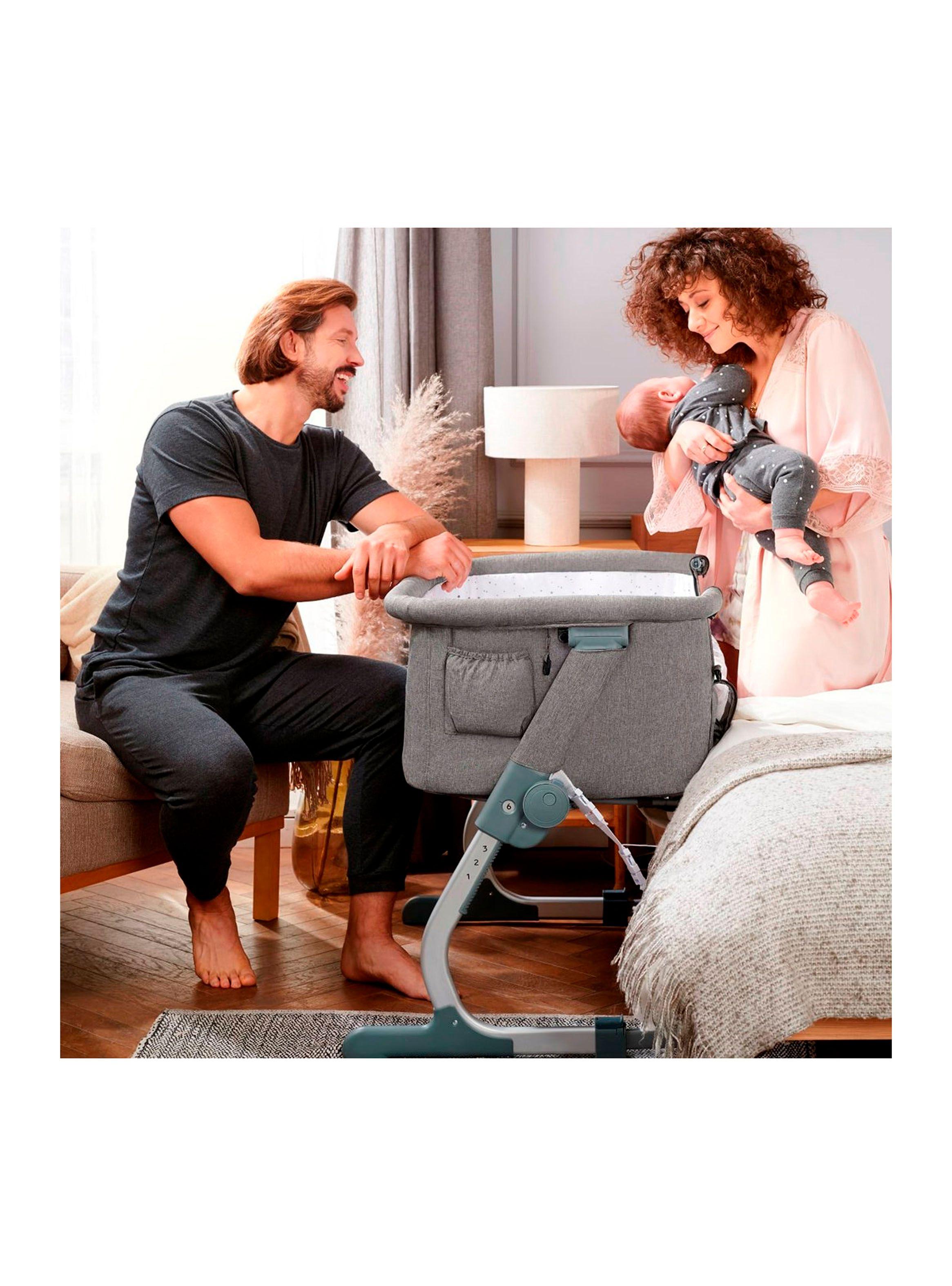 Cuna Colecho Uno Up Gris-5