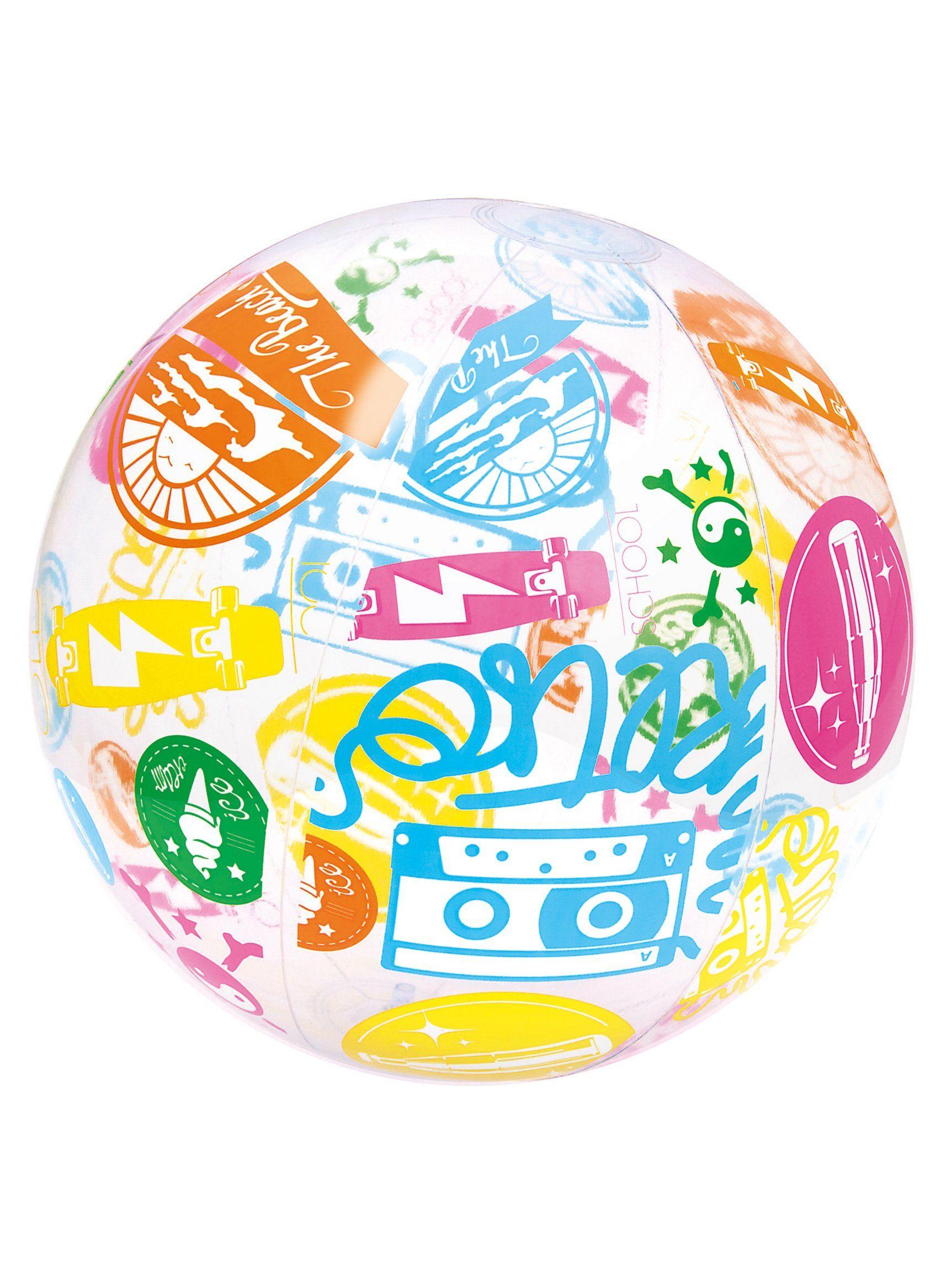 Pelota Inflable Amarilla 34 cm-0