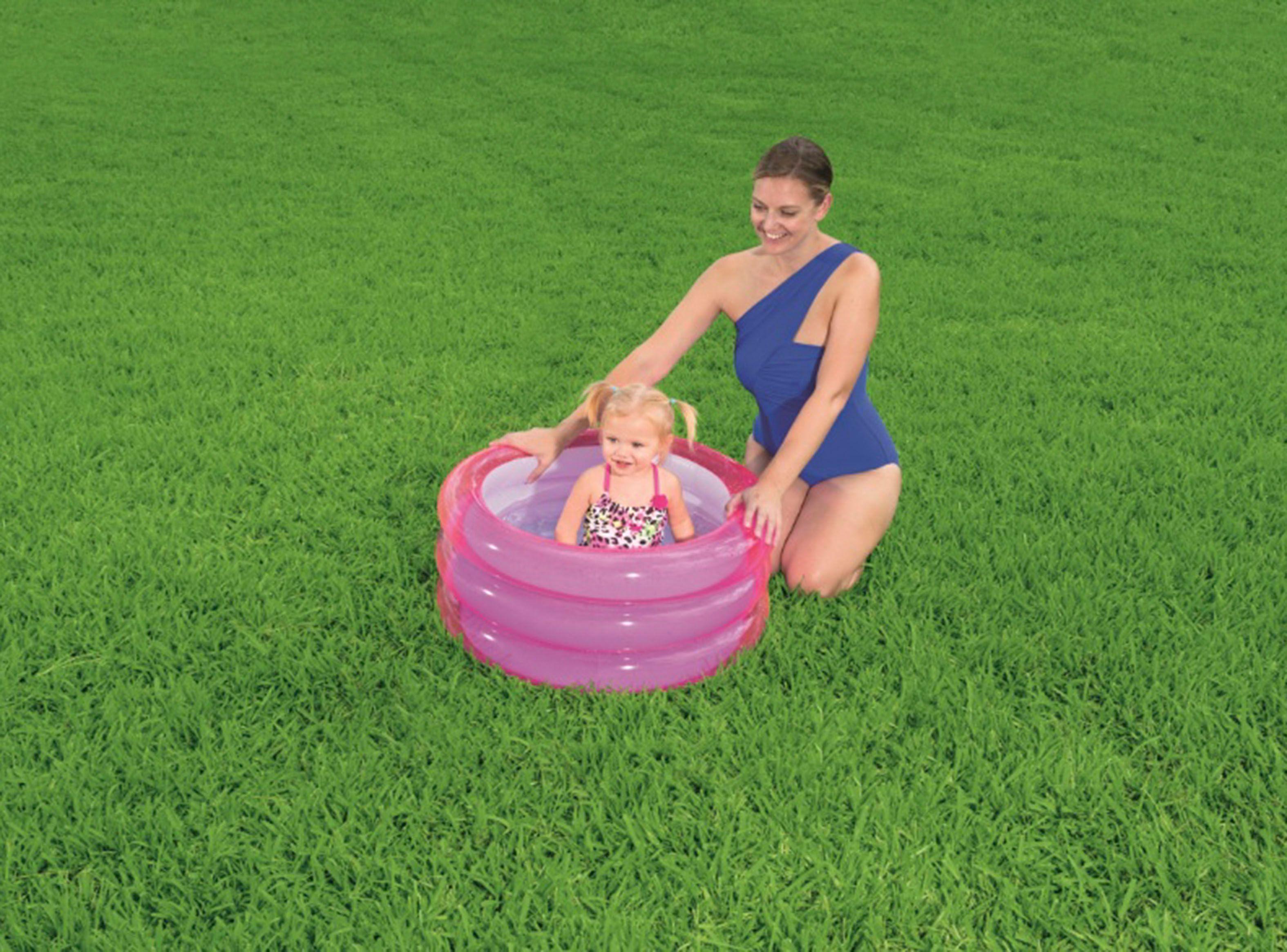 Piscina Rosa 3 Anillos 70 cm-3