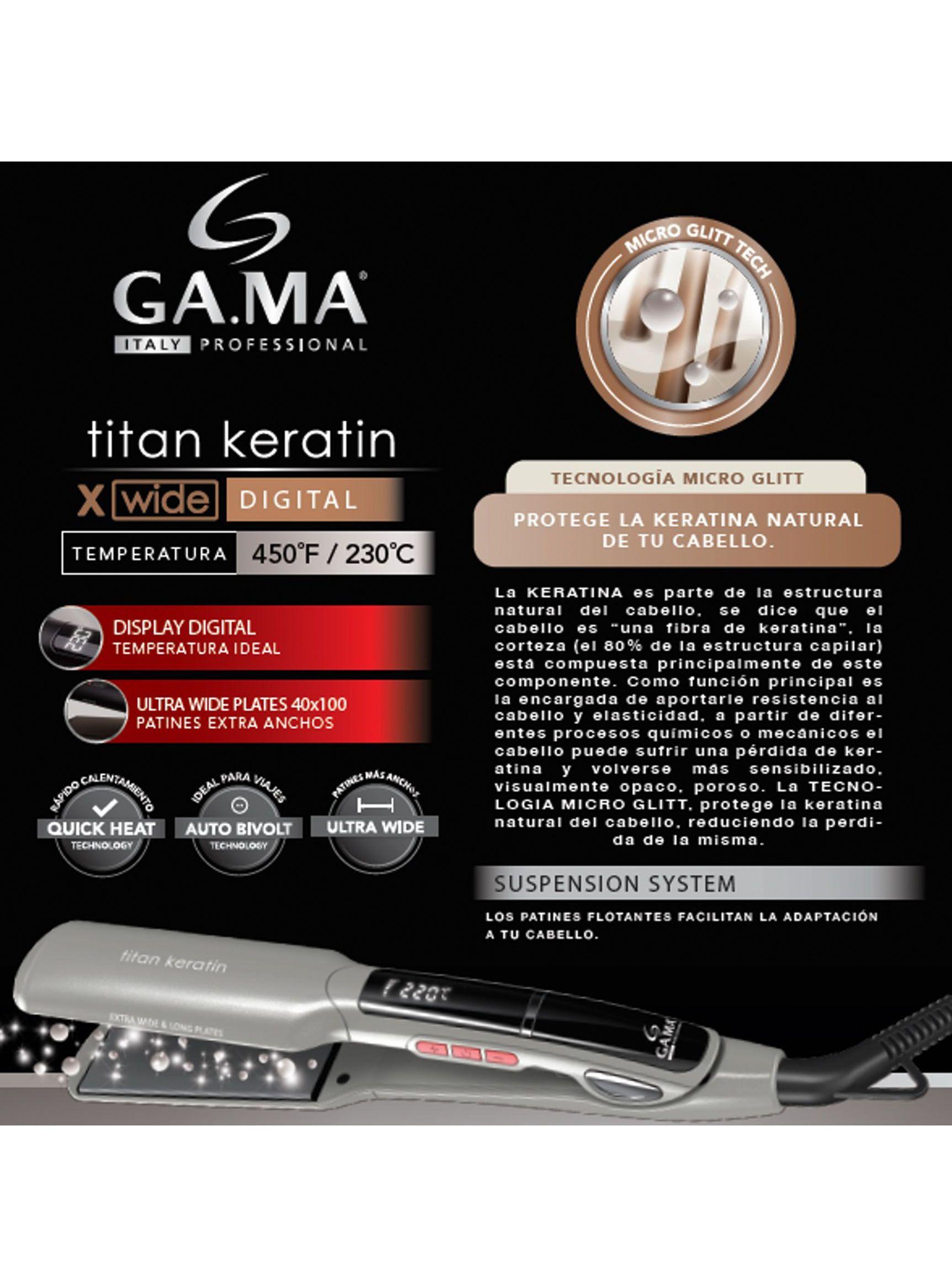 Alisador Gama X Wide Titan Keratin-3