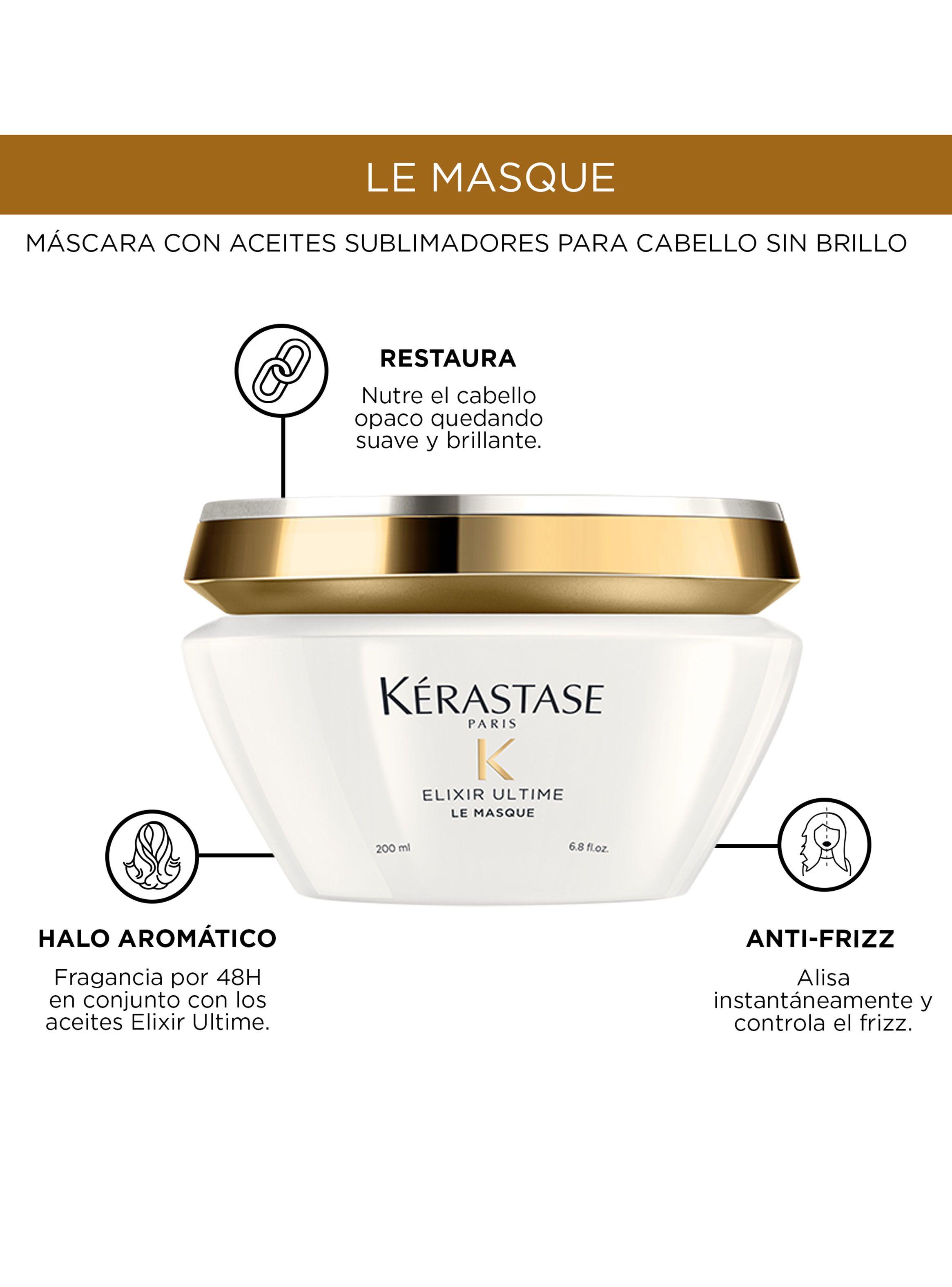 Máscara Brillo Sublime Todo Tipo De Cabello Le Masque Elixir Ultime 200ml-3