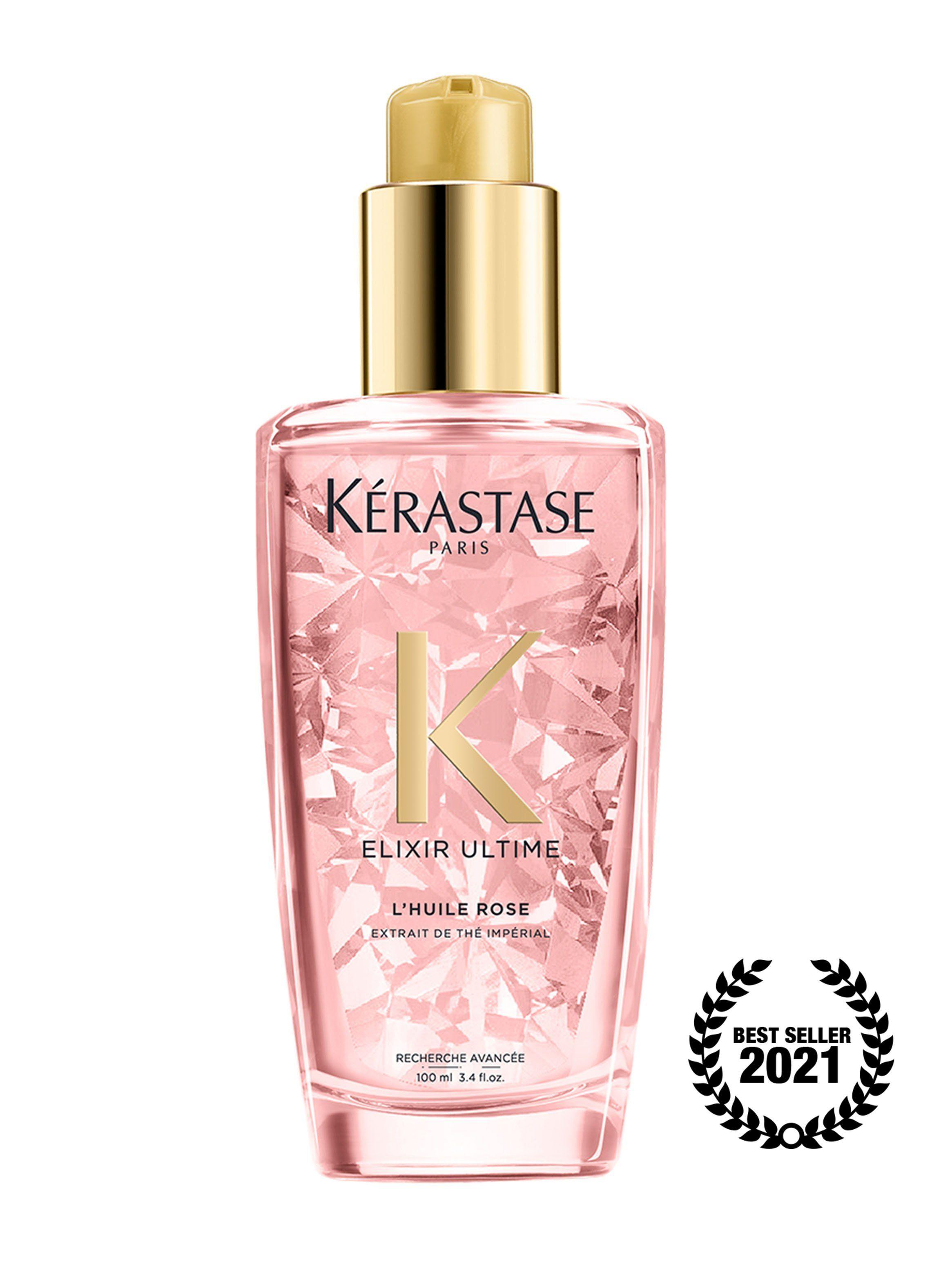 Aceite Brillo Sublime Todo Tipo de Cabello con Color L'Huile Rose Elixir Ultime 100ml-0