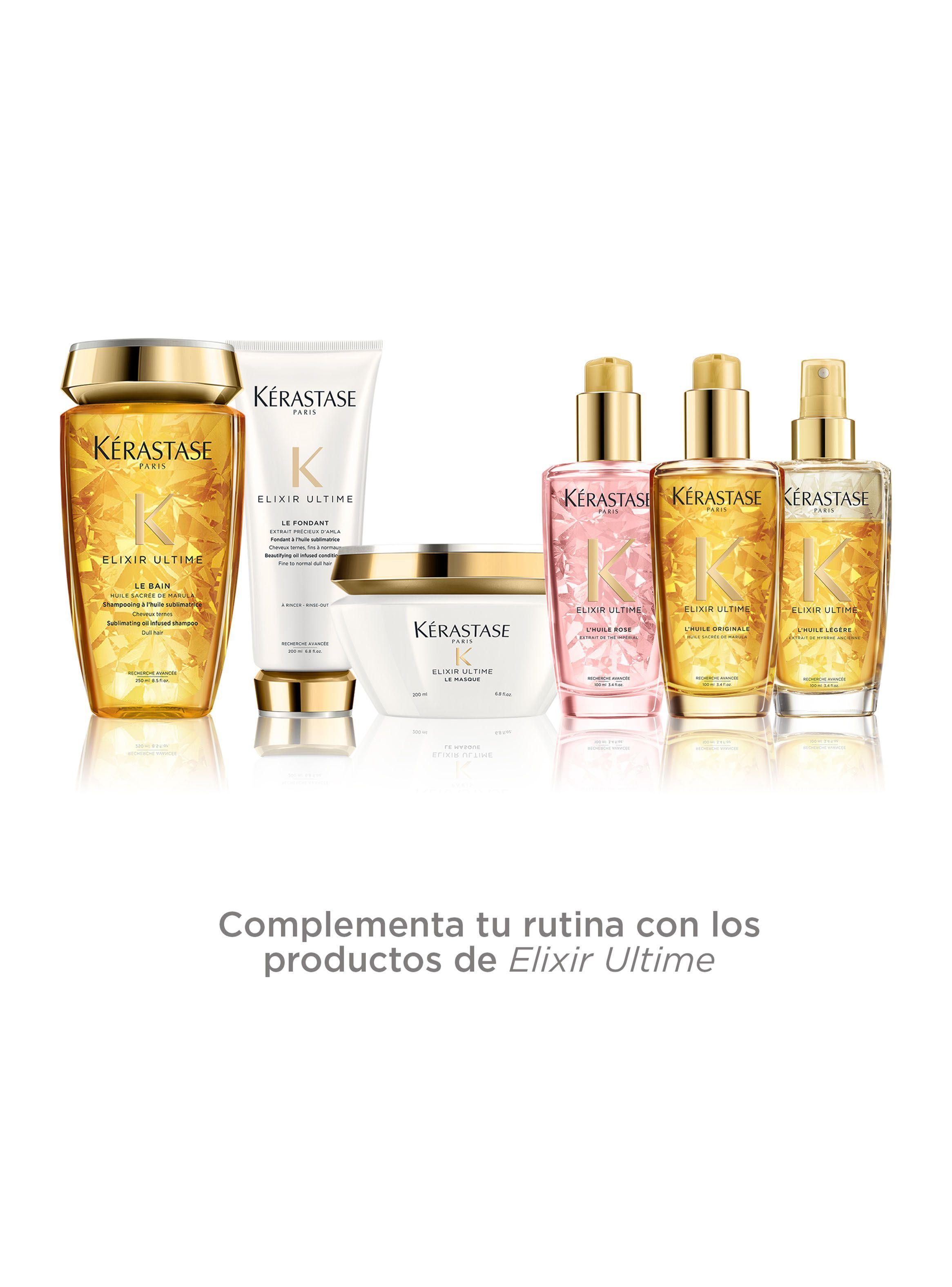 Aceite Brillo Sublime Todo Tipo de Cabello con Color L'Huile Rose Elixir Ultime 100ml-6