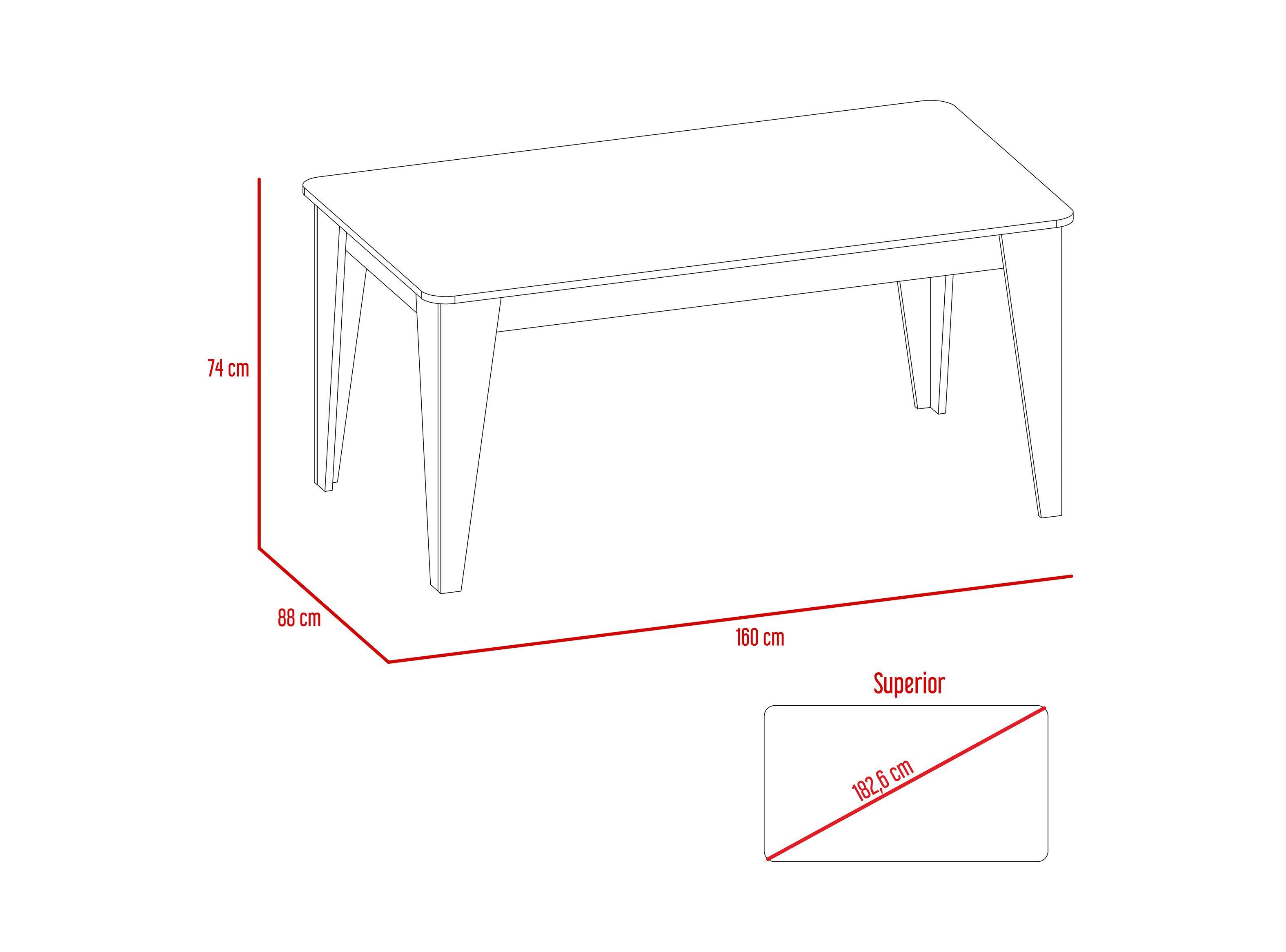 Mesa Comedor Torino 2 TuHome-5