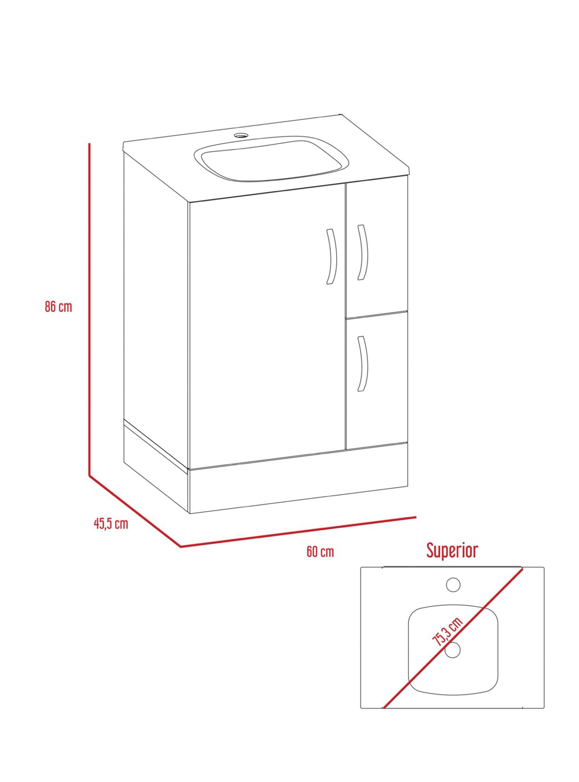 Mueble Lavamanos de Baño Vanguard TuHome-1