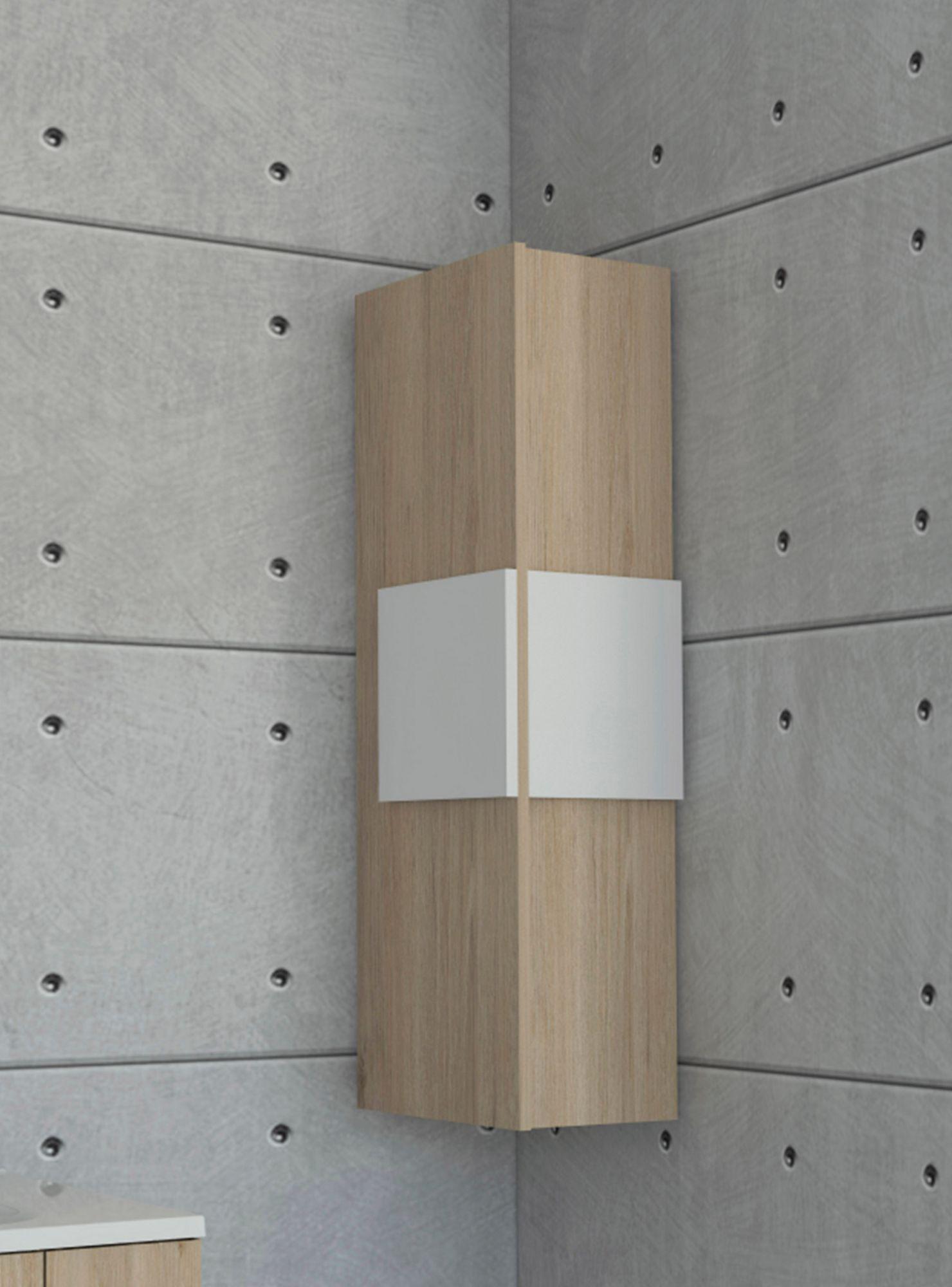 Mueble Optimizador de Baño Vanguard Rovere Blanco-5