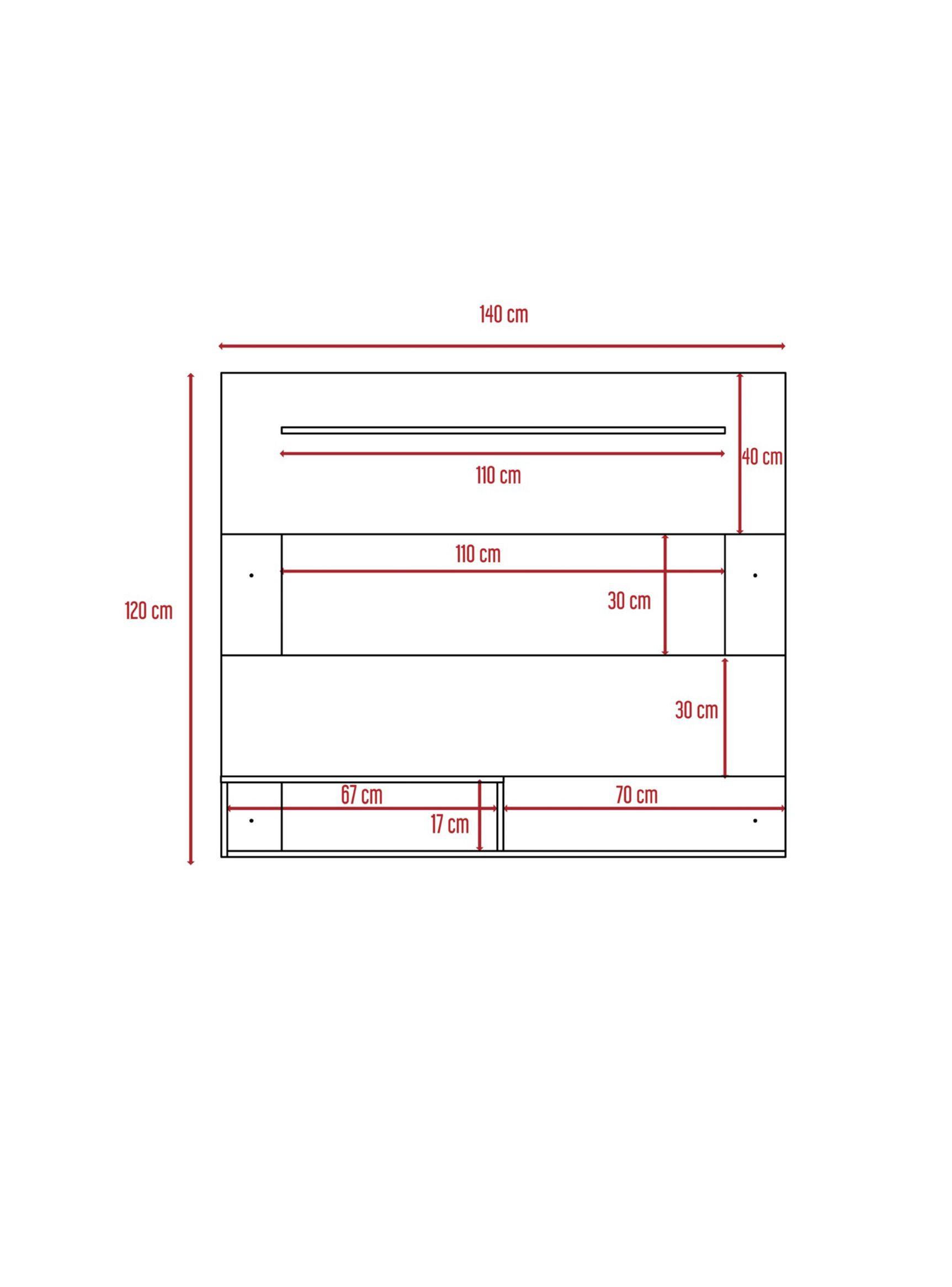 Panel TV 55" + Arrimo + Mesa Centro TuHome-2