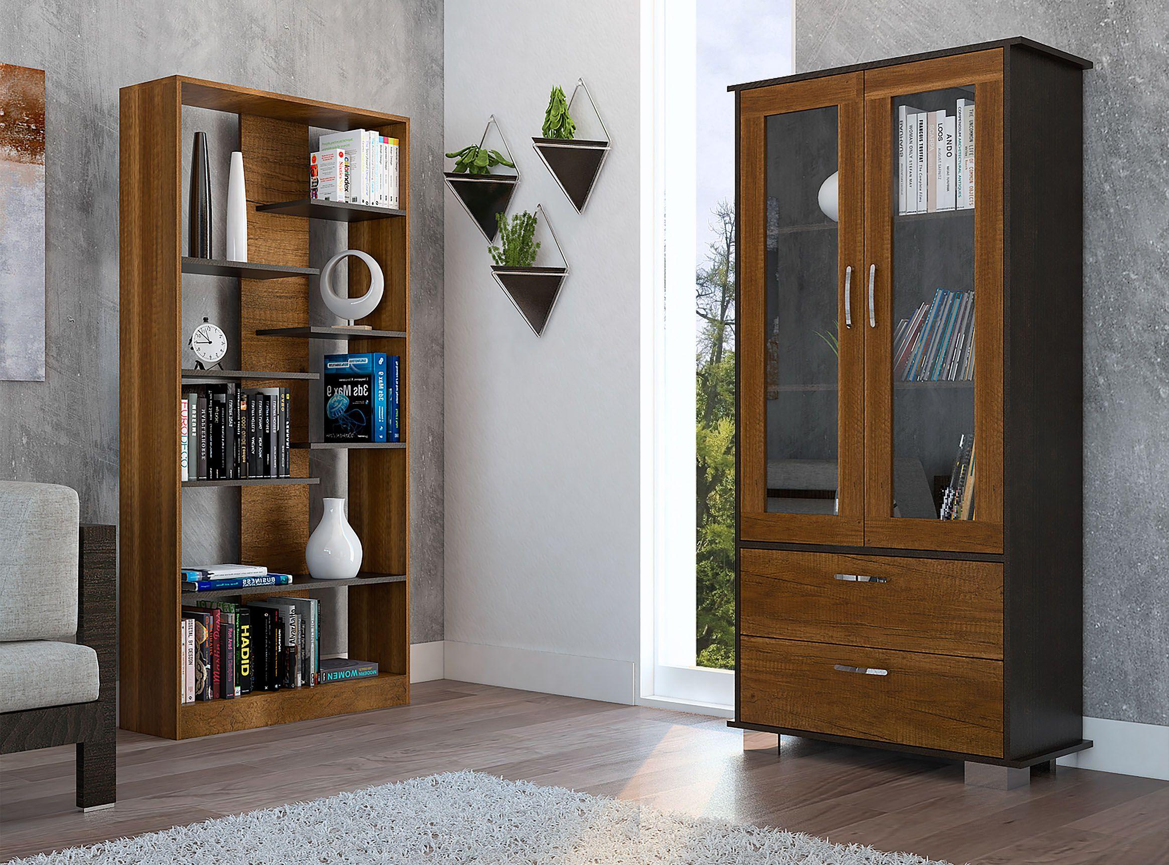 Set Biblioteca + Vitrina Classic-4