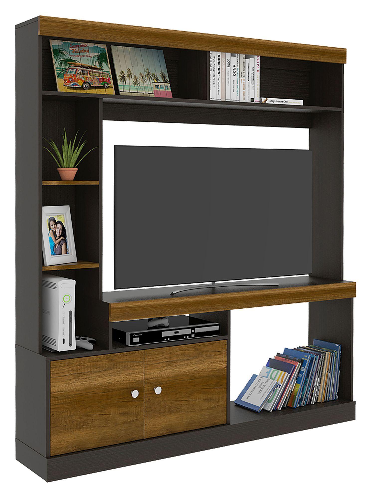 Estante TV 55" + Vitrina + Mesa Centro Classic-8