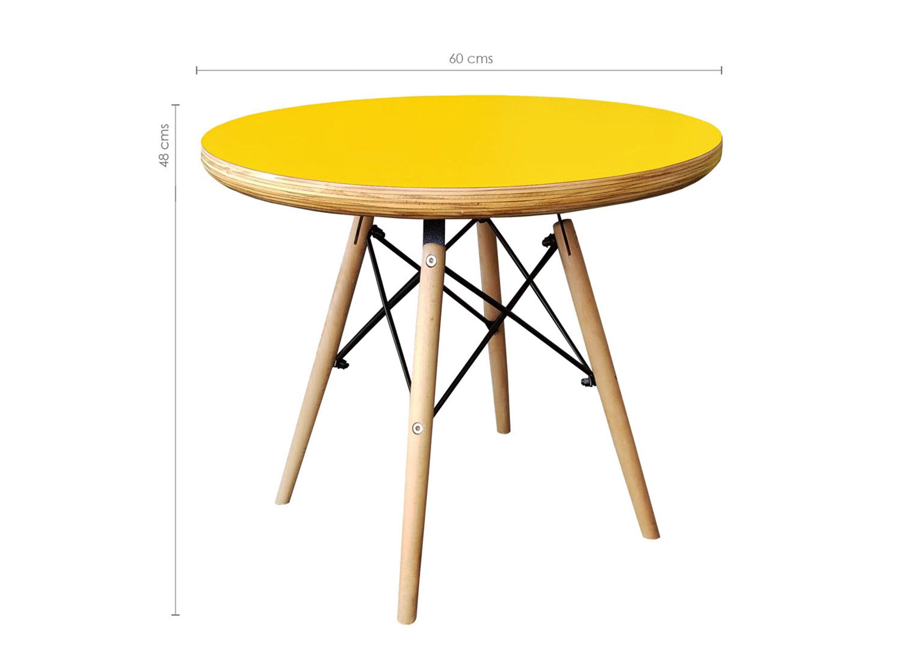Mesa Infantil Eames Redonda-1