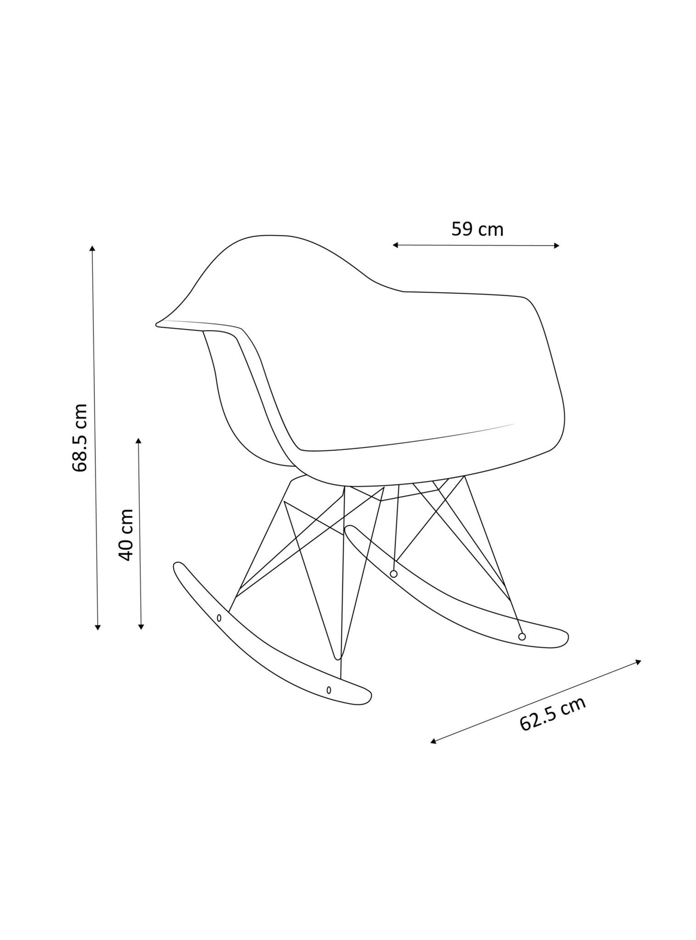 Silla De Pies A Cabeza Store Mecedora Eames Rocking-1