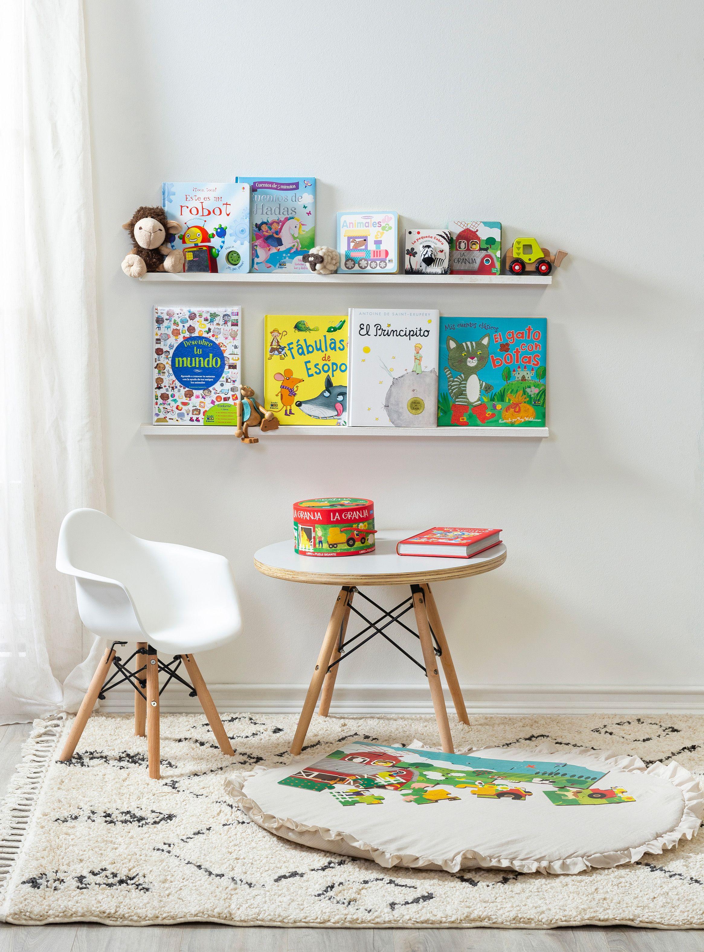 Mesa Eames Redonda Niño Blanco-5