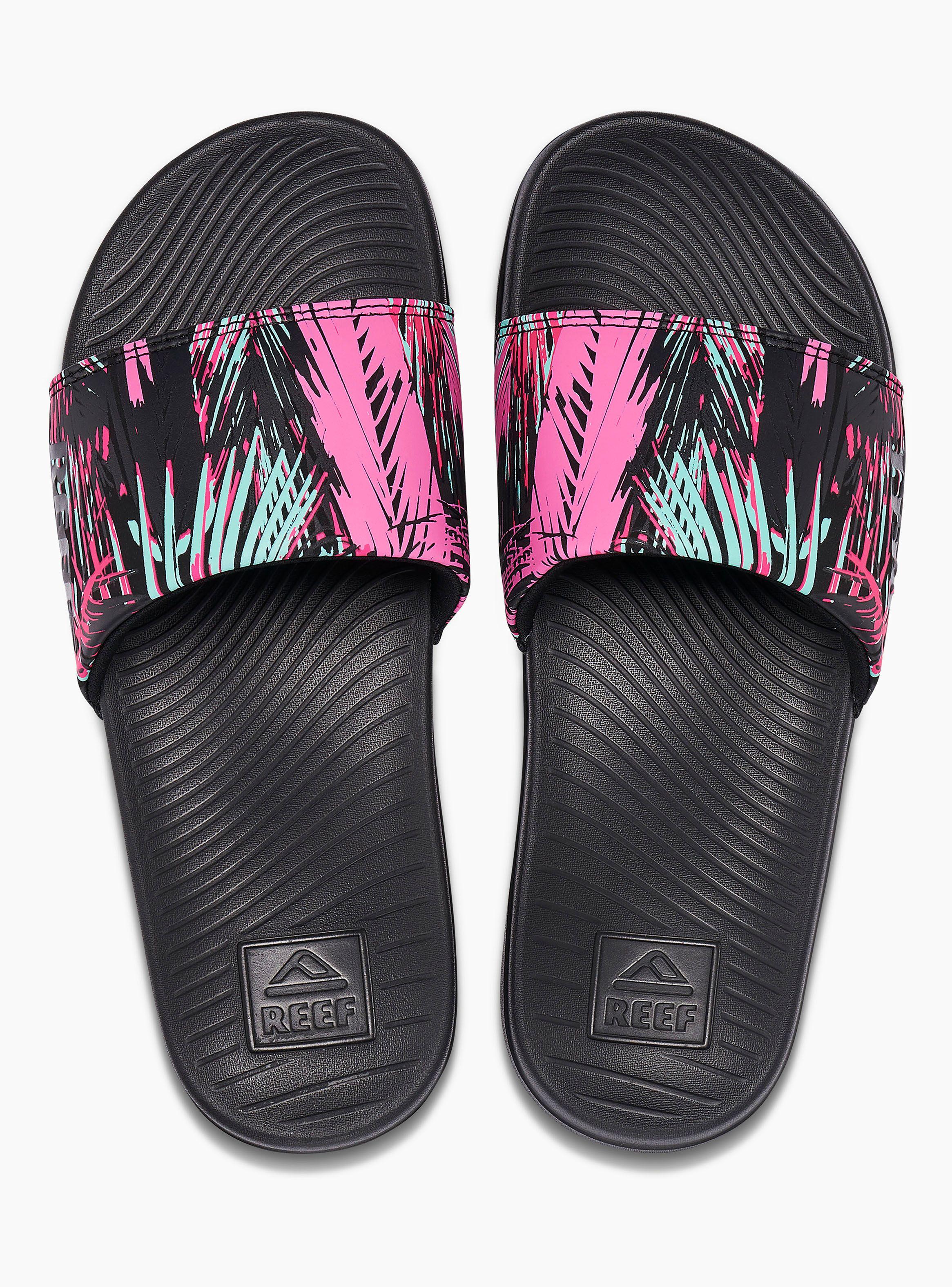 Sandalia Palm Fronds One Slide Mujer-0
