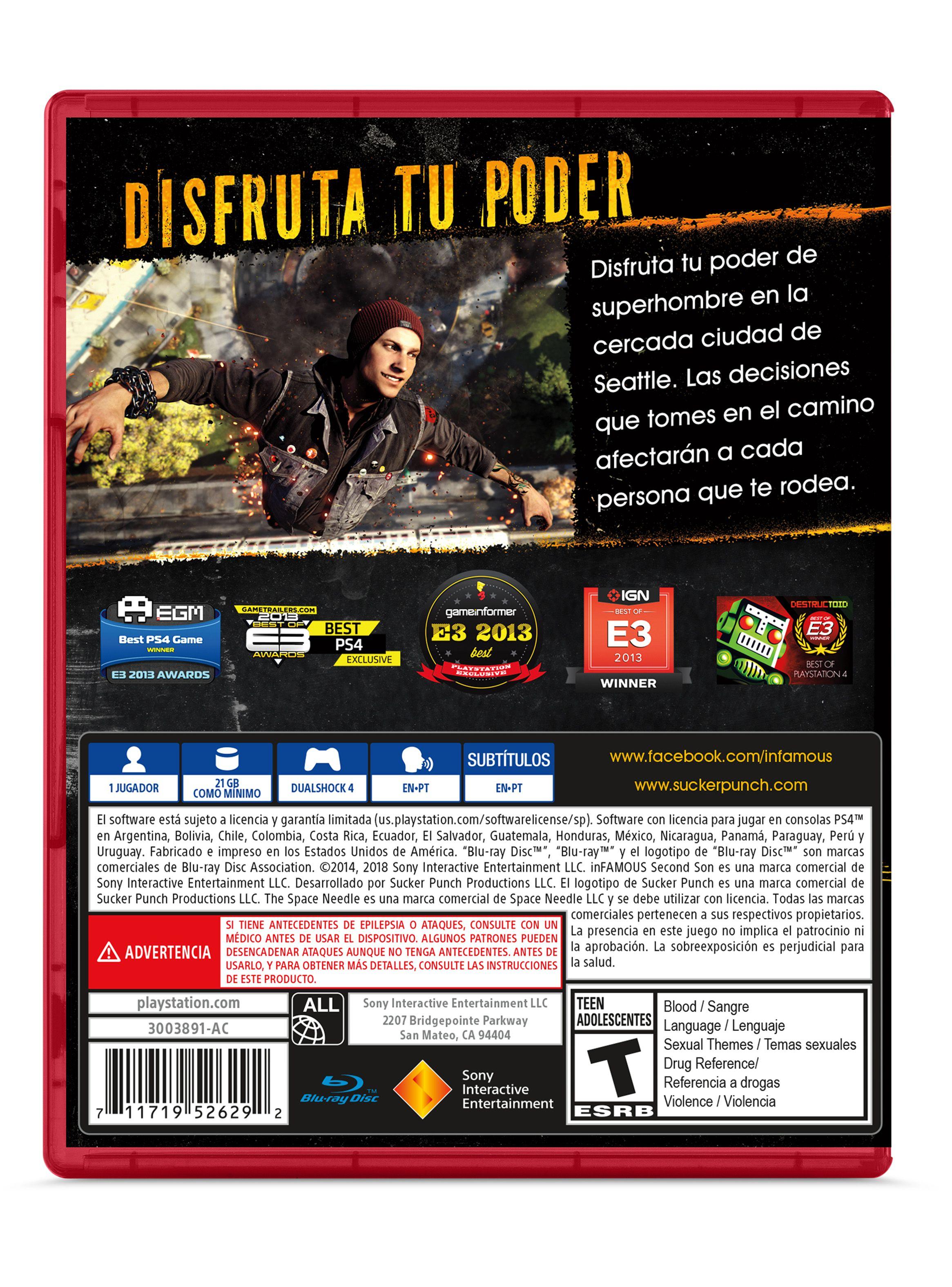 Juego PlayStation PS4 Infamous Second Son-1