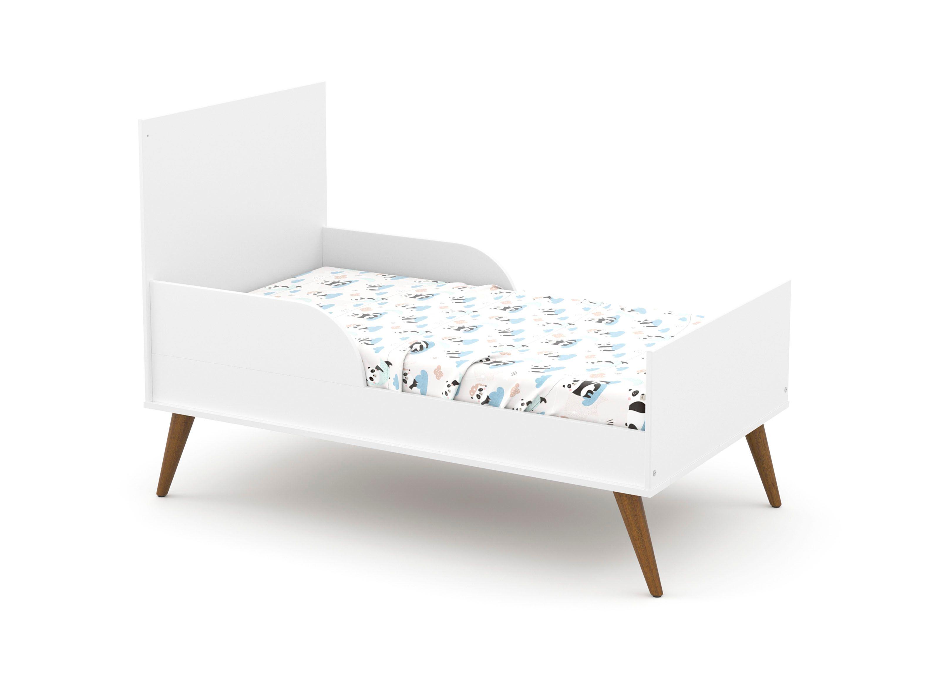 Cuna Kidscool Madera Gold Blanca-2