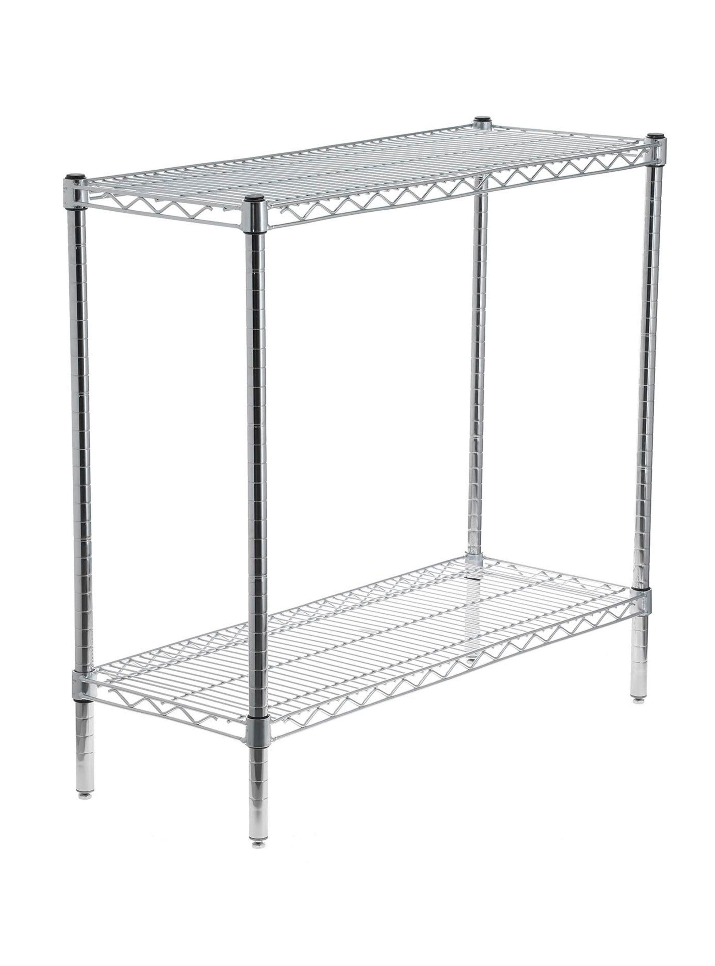 Estante Acero Cromado 36 x 91 x 84 cm 2 Repisas-0