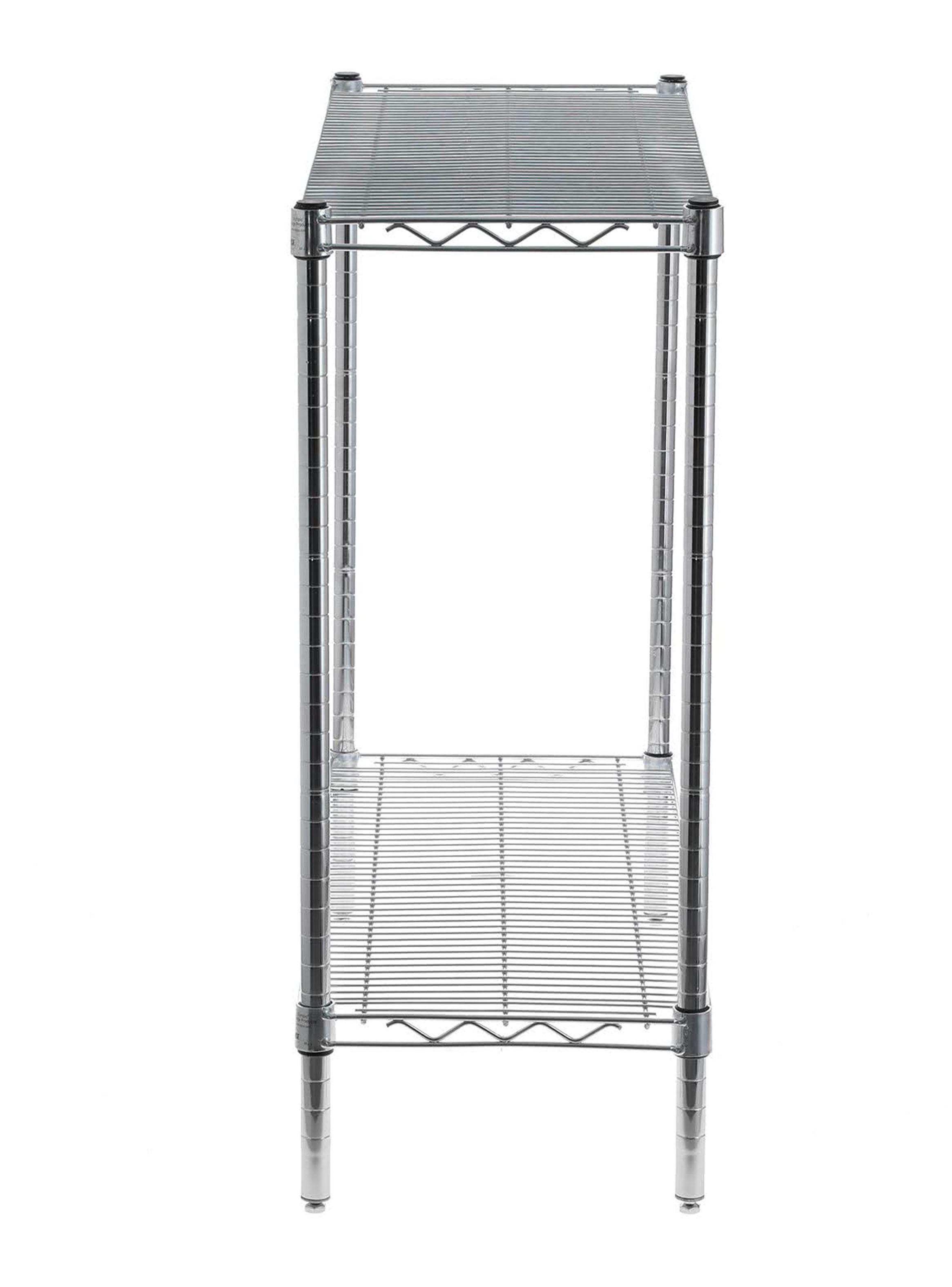 Estante Acero Cromado 36 x 91 x 84 cm 2 Repisas-2
