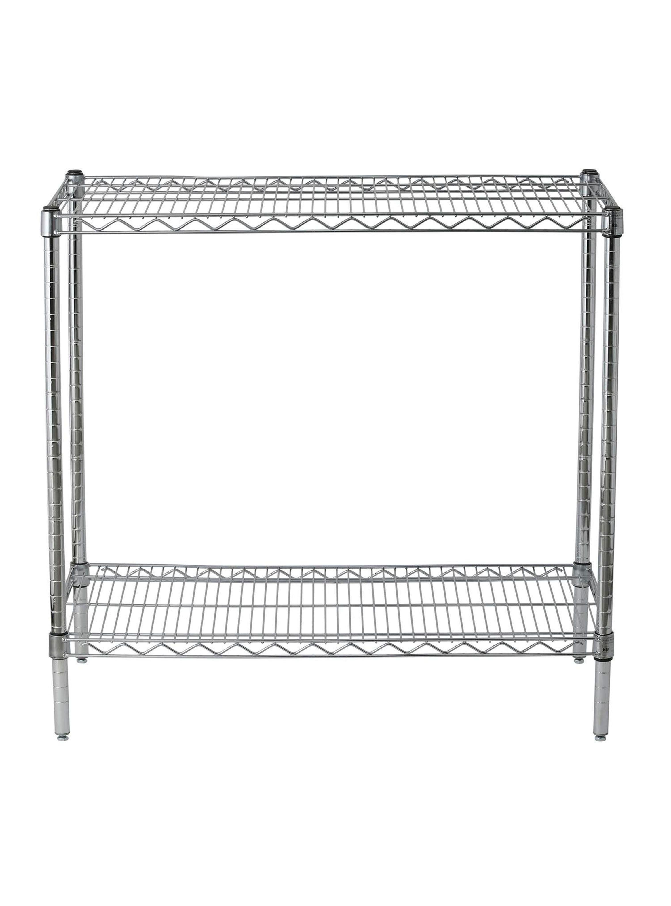 Estante Acero Cromado 46 x 91 x 84 cm 2 Repisas-1