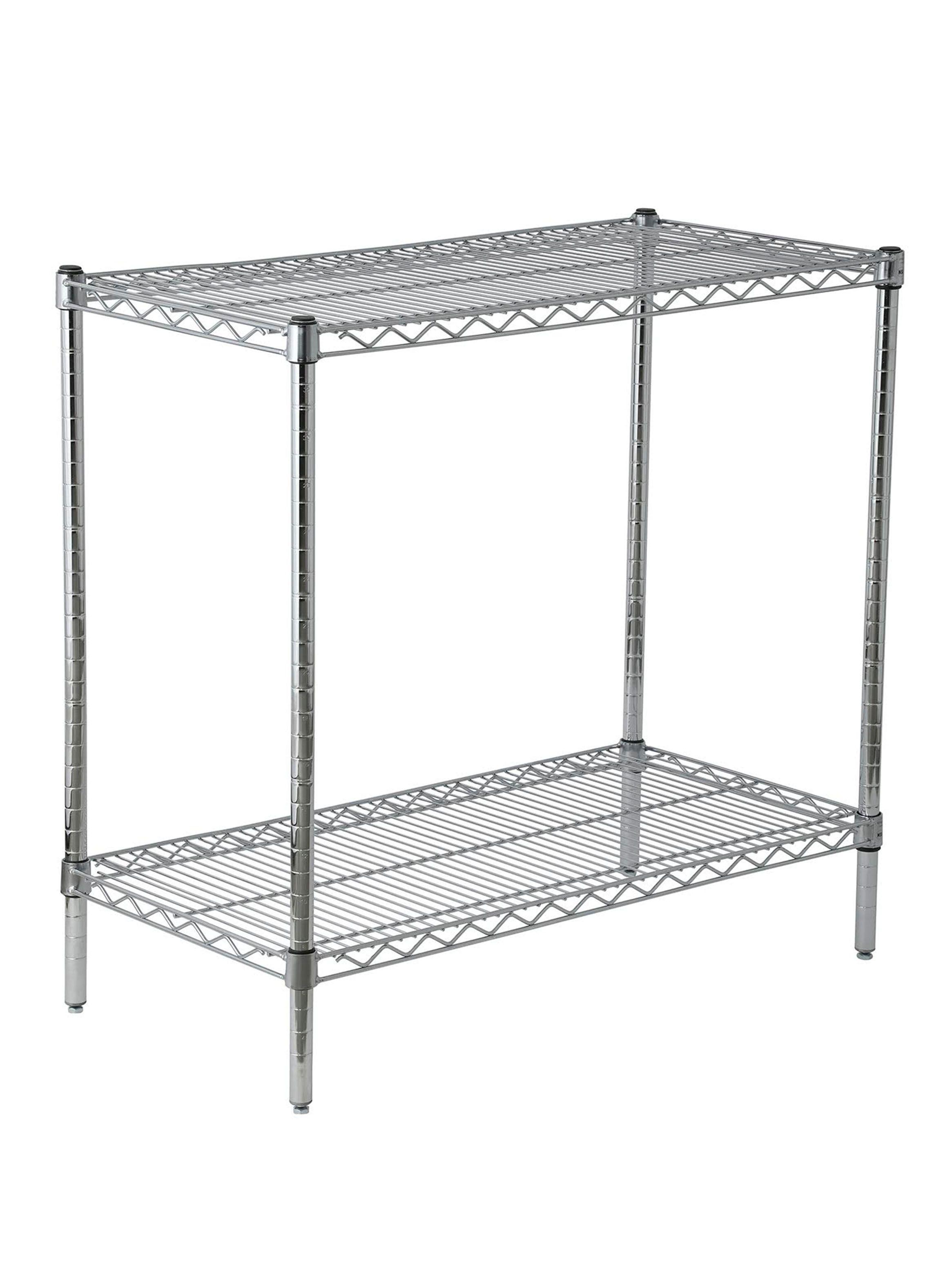 Estante Acero Cromado 46 x 91 x 84 cm 2 Repisas-0