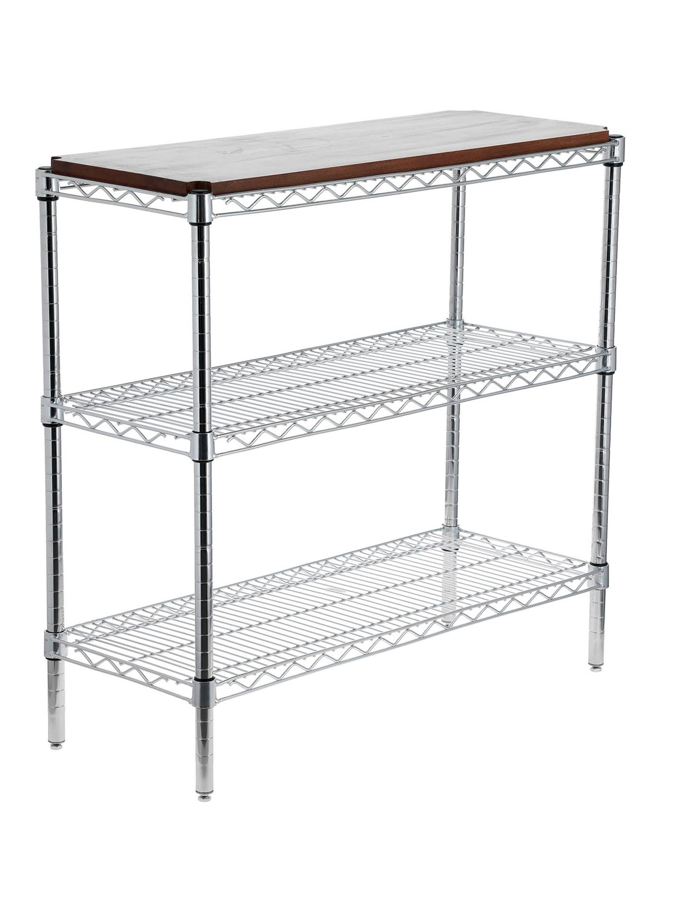 Estante 36 x 91 x 84 cm 3 Repisas con Cubierta Madera-0