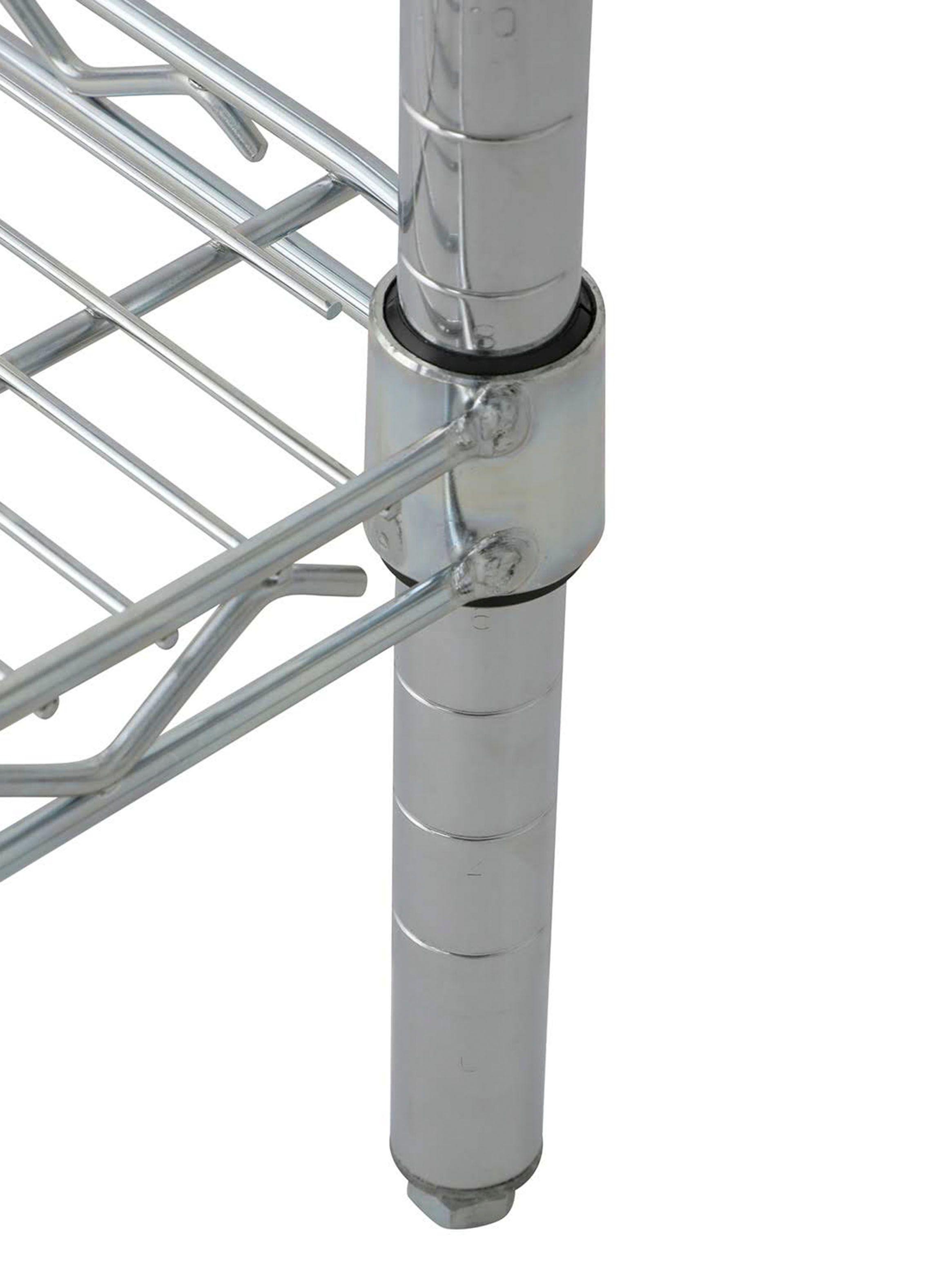 Estante Acero Cromado 46 x 91 x 84 cm 3 Repisas-4