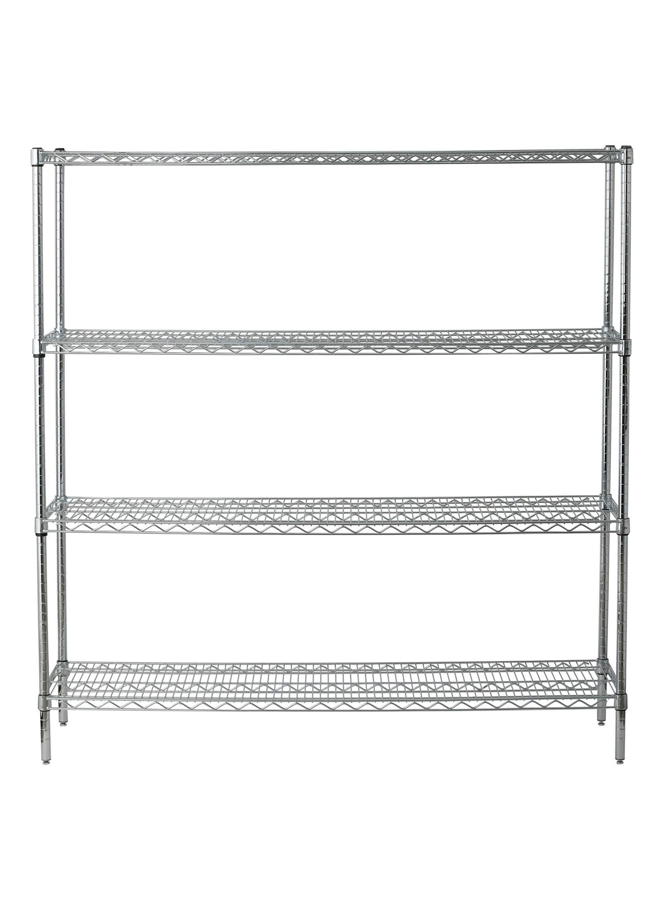 Estante Acero Cromado 46 x 152 x 160 cm 4 Repisas-1