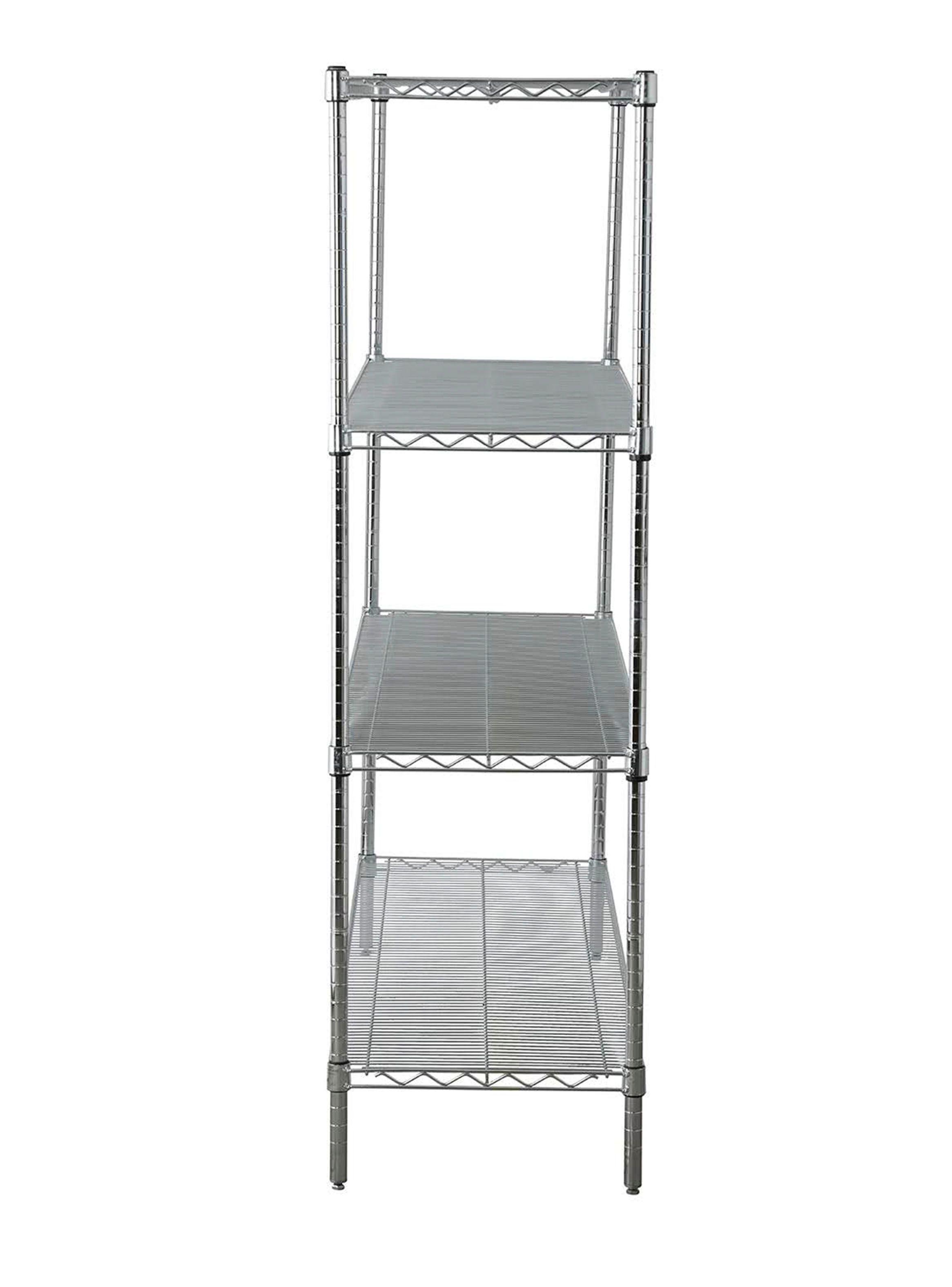 Estante Acero Cromado 46 x 152 x 160 cm 4 Repisas-2