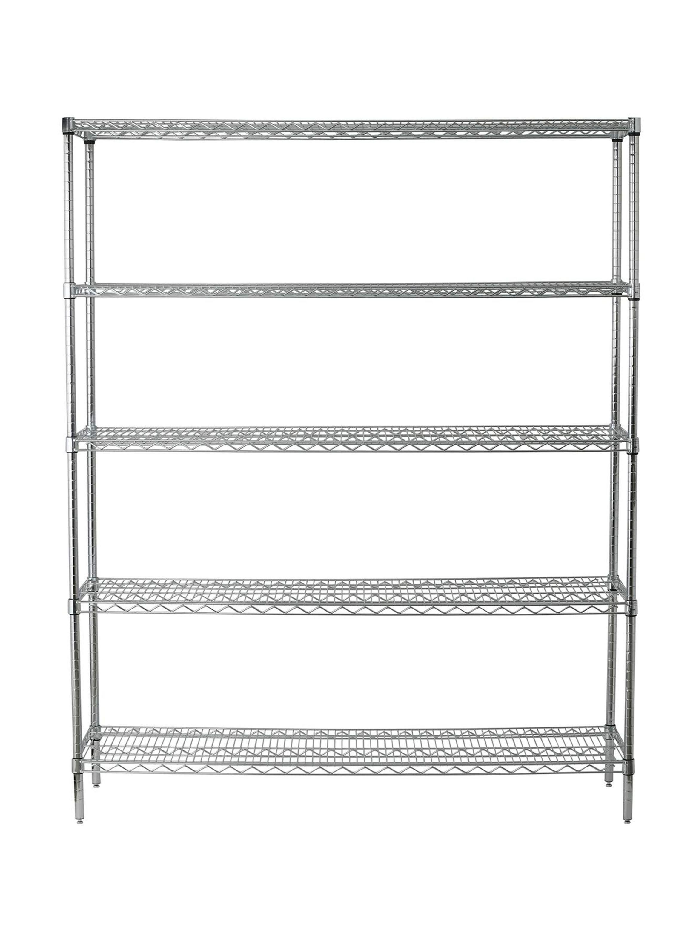 Estante Acero Cromado 46 x 152 x 188 cm 5 Repisas-1