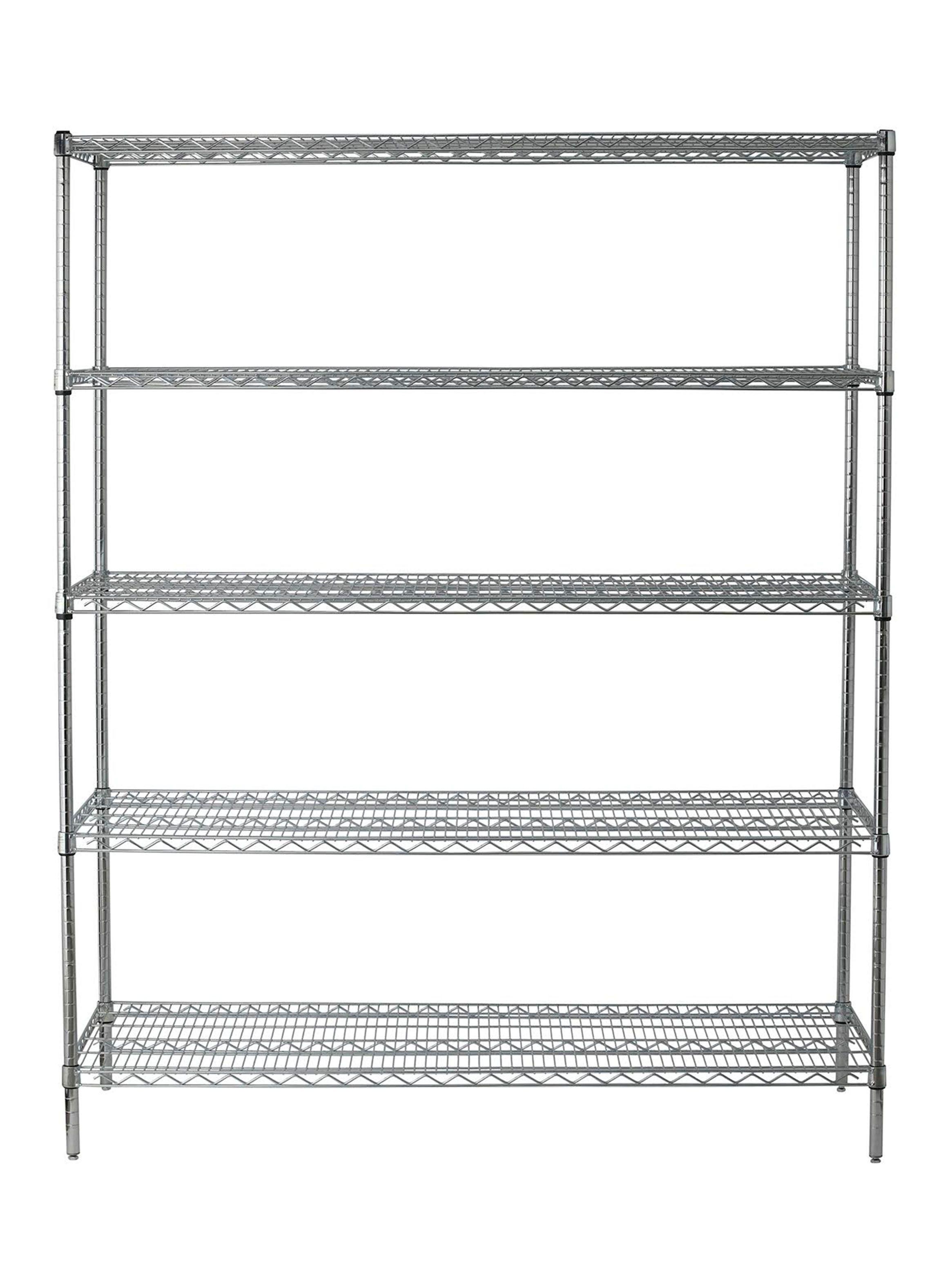 Estante Acero Cromado 61 x 152 x 188 cm 5 Repisas-1