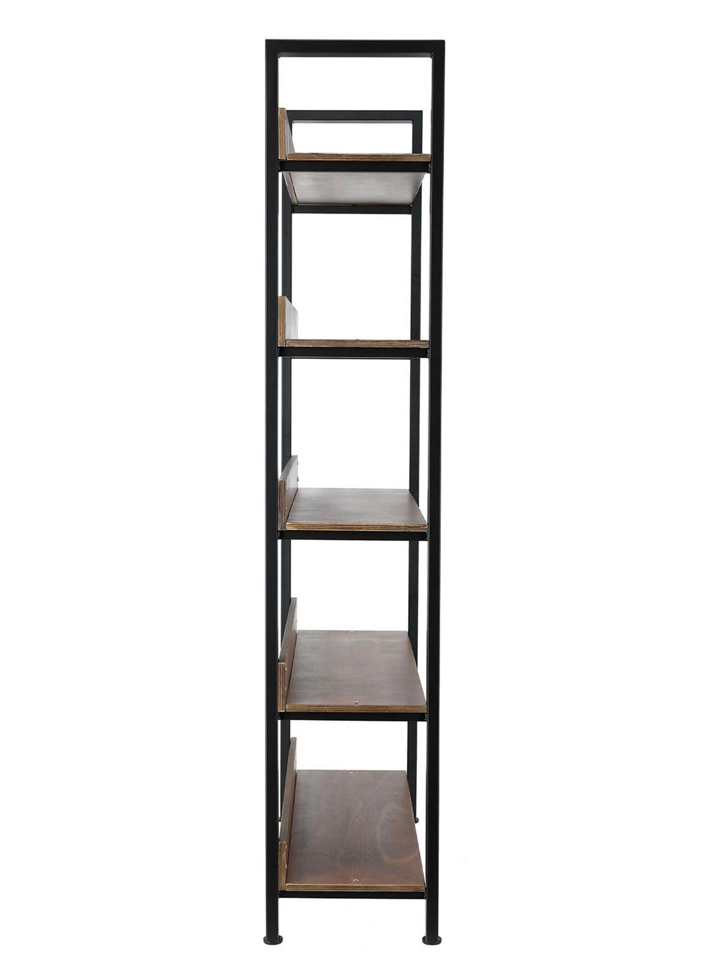 Estante Acero Repisas de Madera 35 x 90 x 180 cm-5