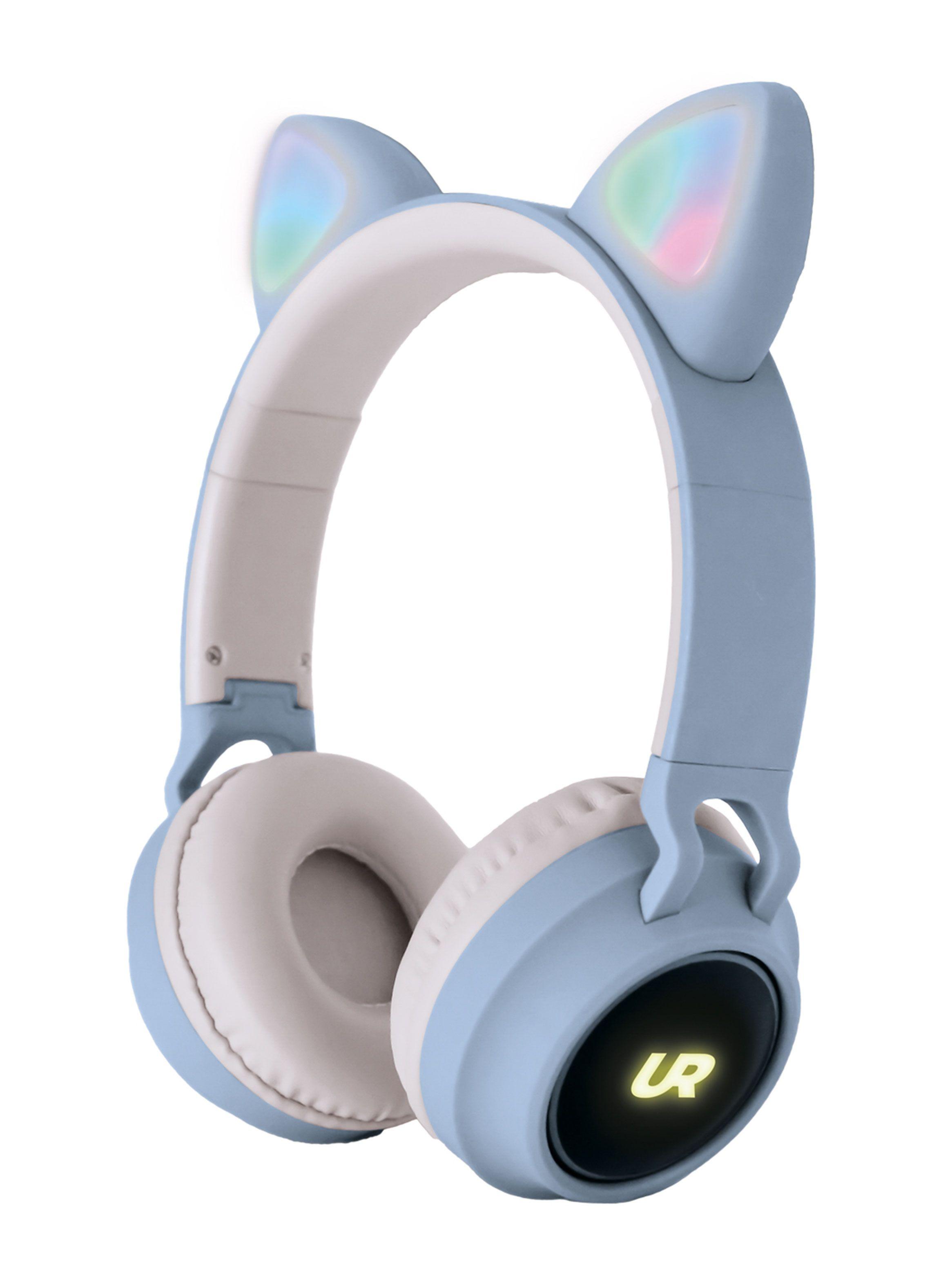 Audífonos Inalámbricos Orejas de Gato Celeste-0